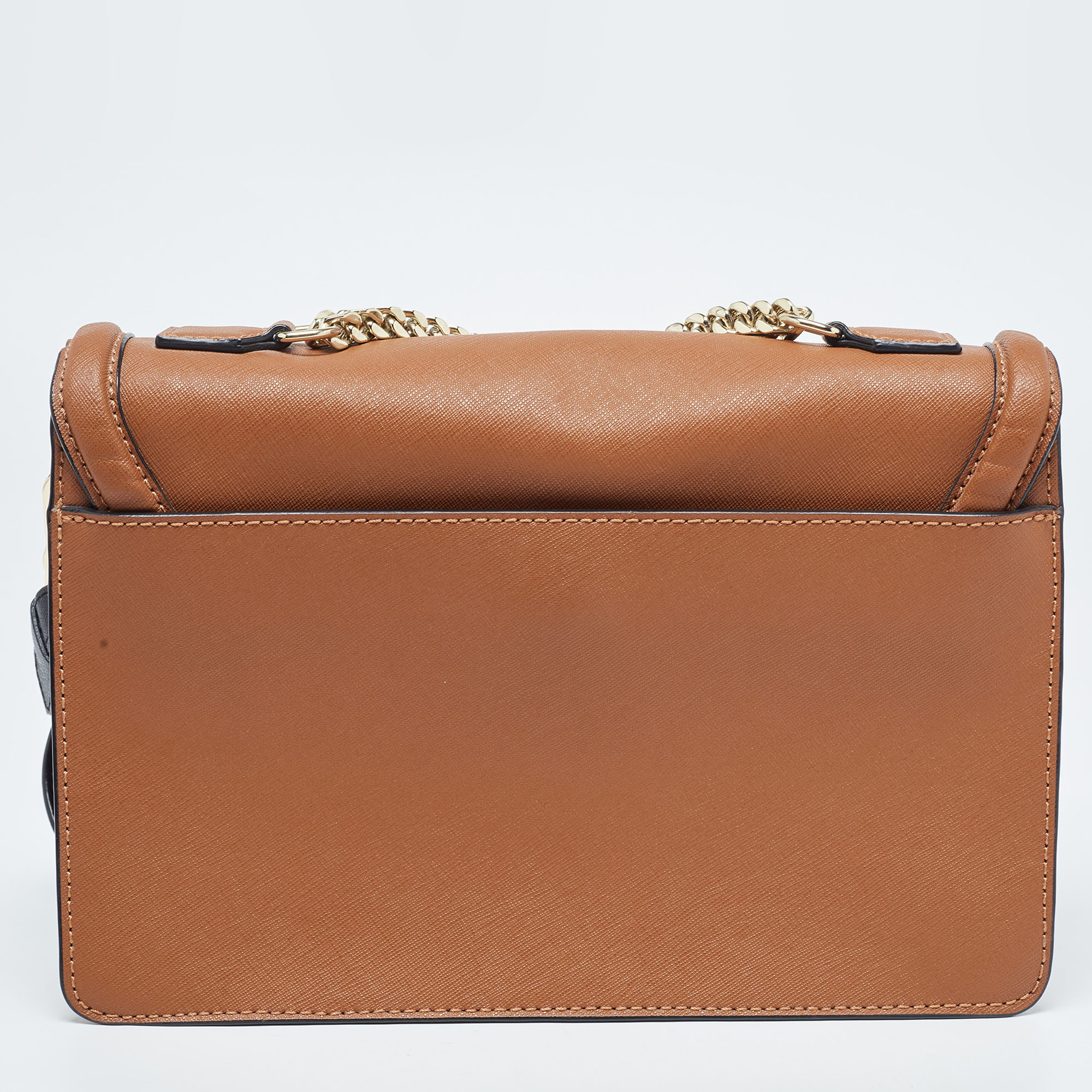 Karl Lagerfeld Brown Leather K/Klassik Shoulder Bag
