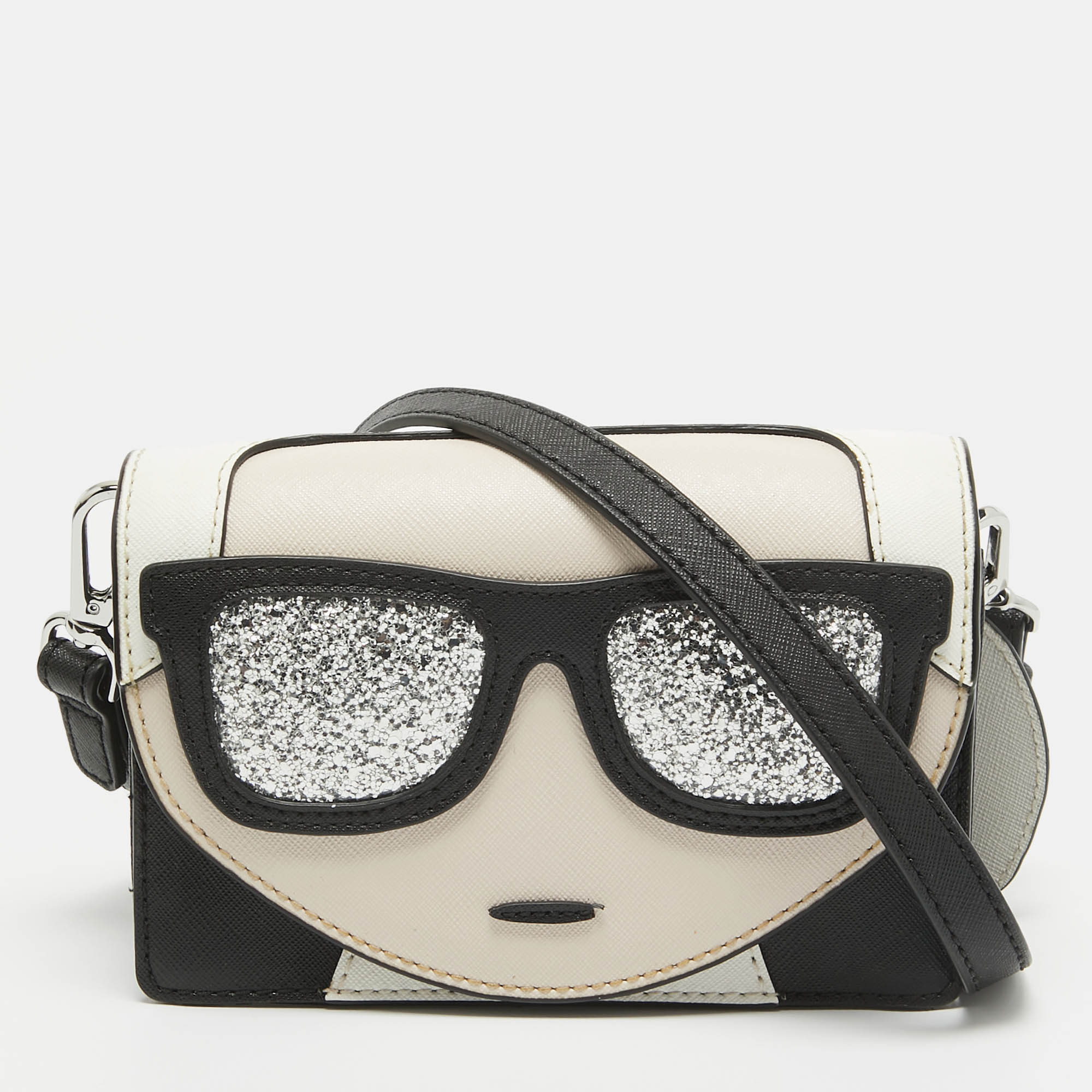 Karl lagerfeld multicolor leather k/kocktail karl crossbody bag