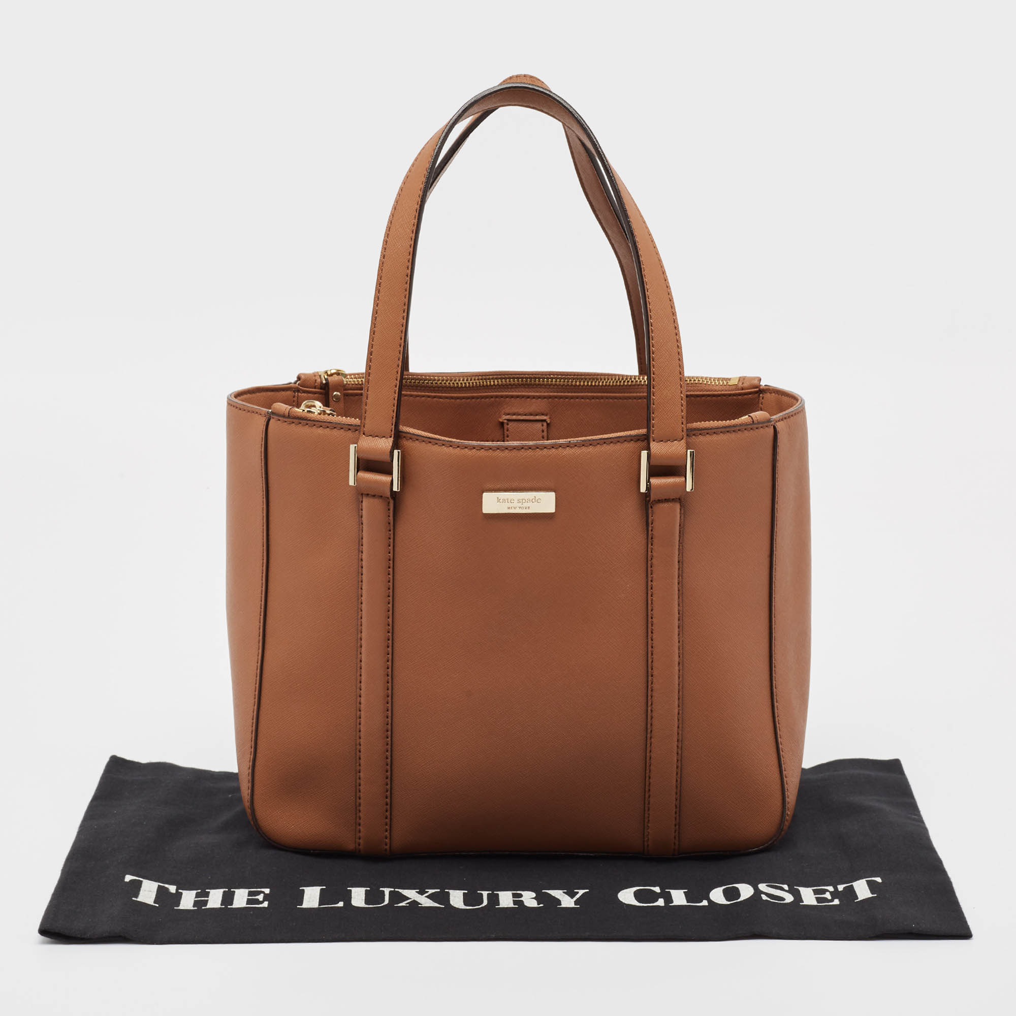 Kate Spade Brown Leather Newbury Lane Tote