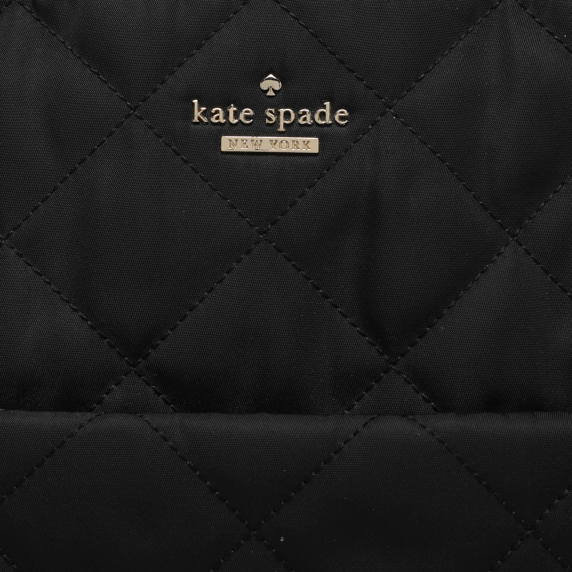 Kate Spade Black Quilted Nylon Tote