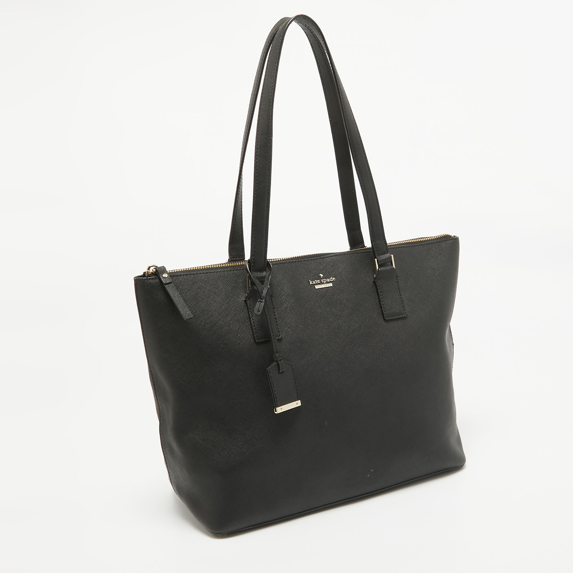 Kate Spade Black Leather Cameron Street Lucie Tote