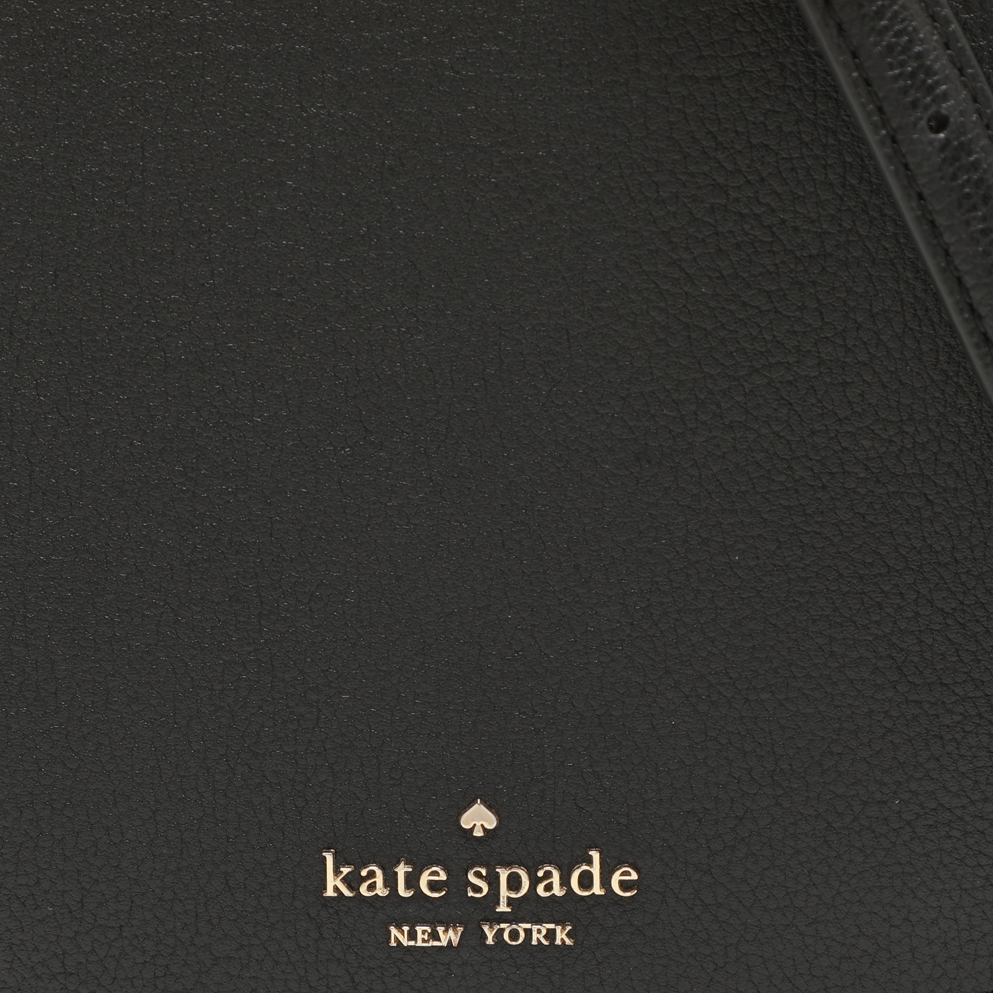 Kate Spade Black Leather Luna Crescent Crossbody Bag