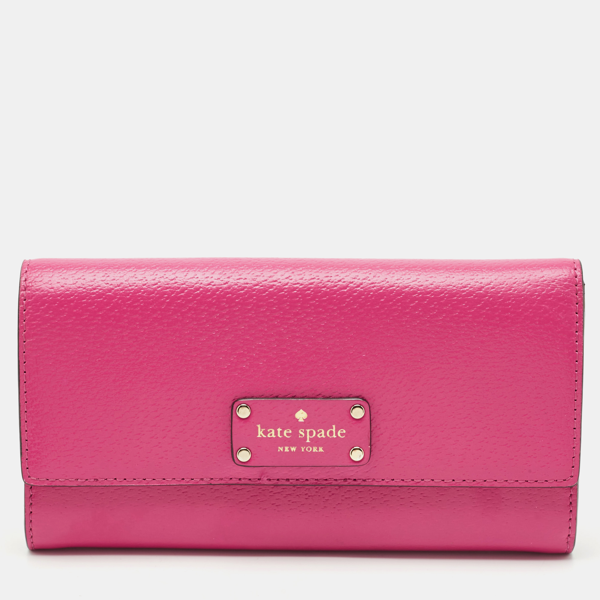 Kate Spade Fuchsia Leather Wellesley Jean Continental Wallet, Pink
Kate Spade Fuchsia Leather Wellesley Jean Continental Wallet, Pink