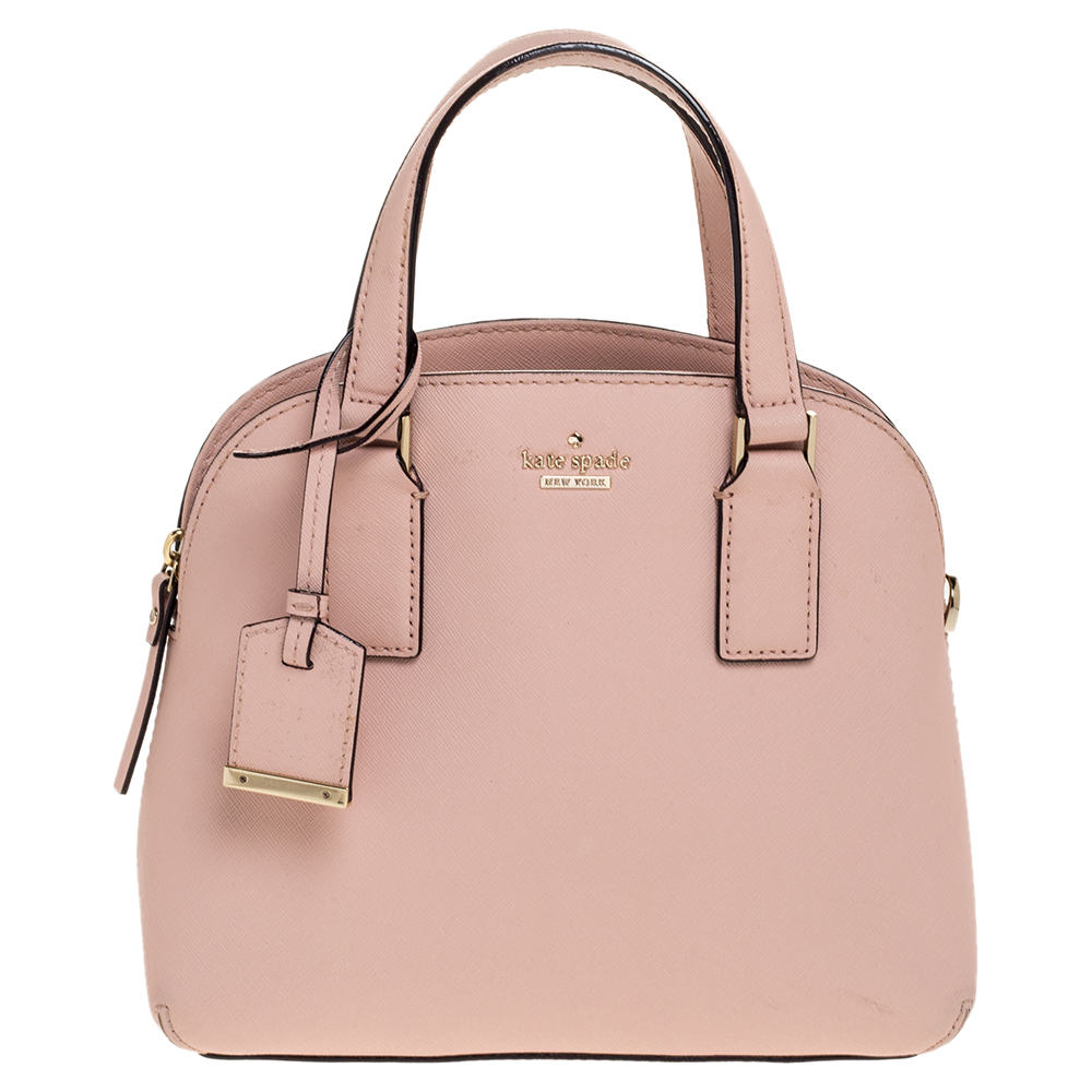 Image of Kate Spade Powder Pink Leather Sylvia Dome Satchel