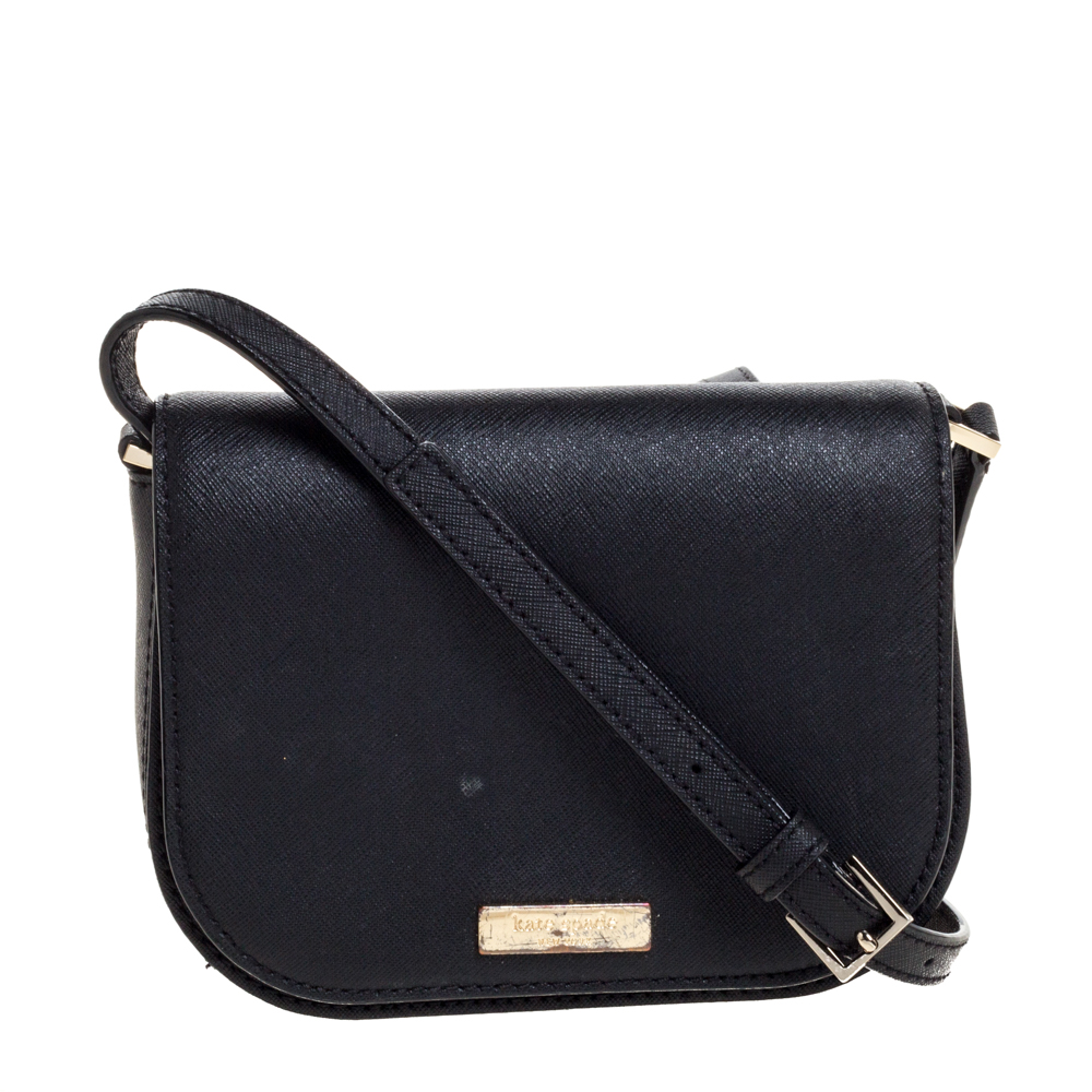 Kate Spade Black Leather Nadine Crossbody Bag
