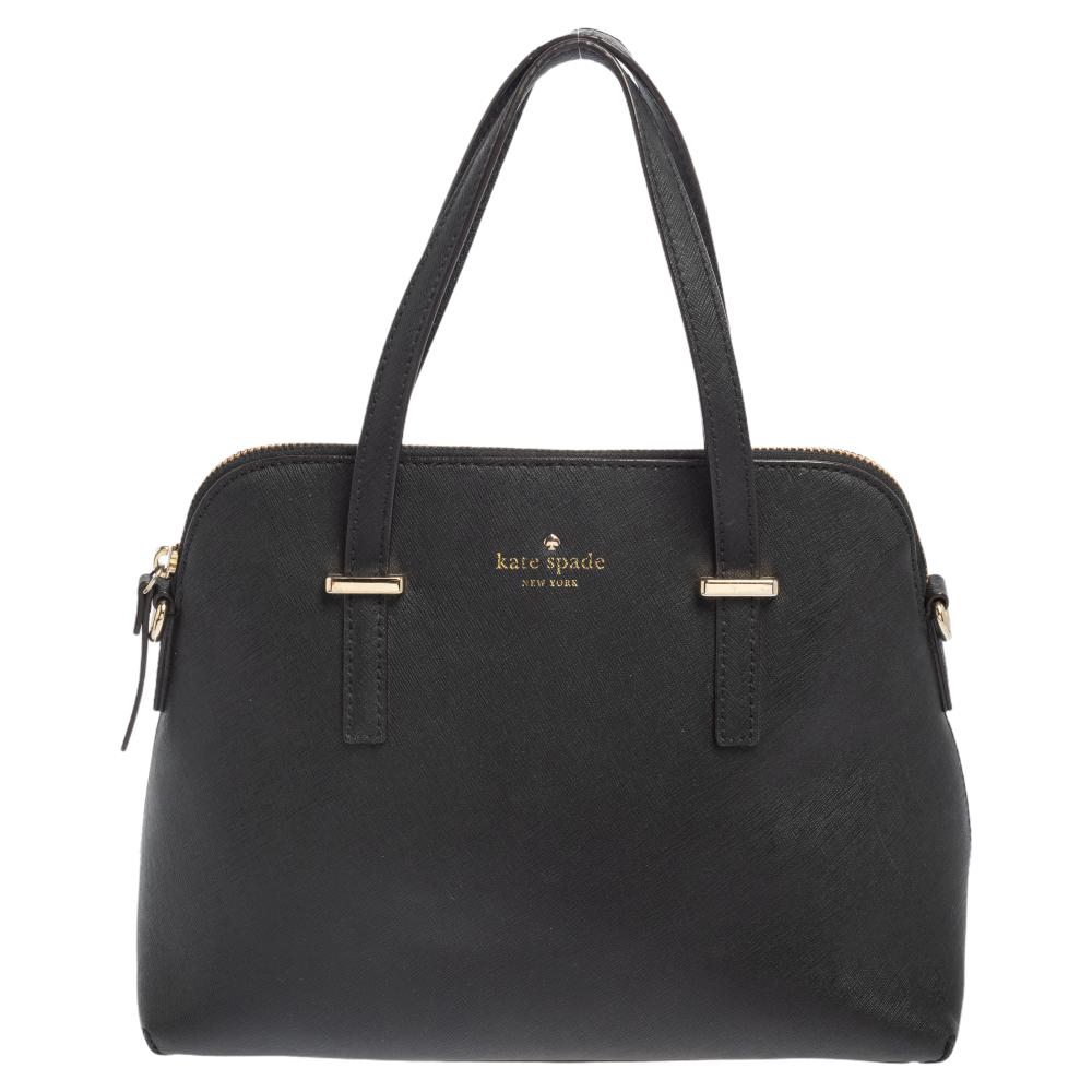 Kate Spade Black Leather Cedar Street Maise Shoulder Bag