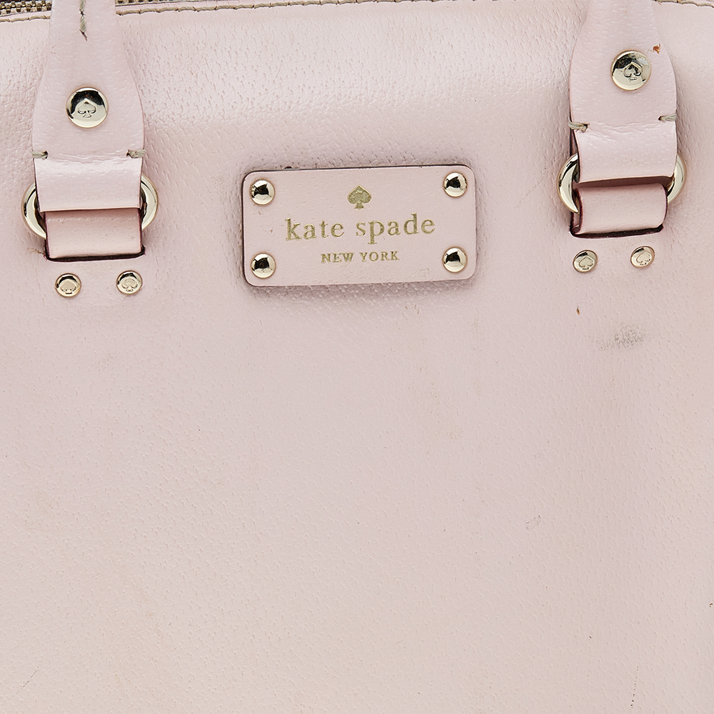 Kate Spade Pink Leather Wellesley Alessa Satchel