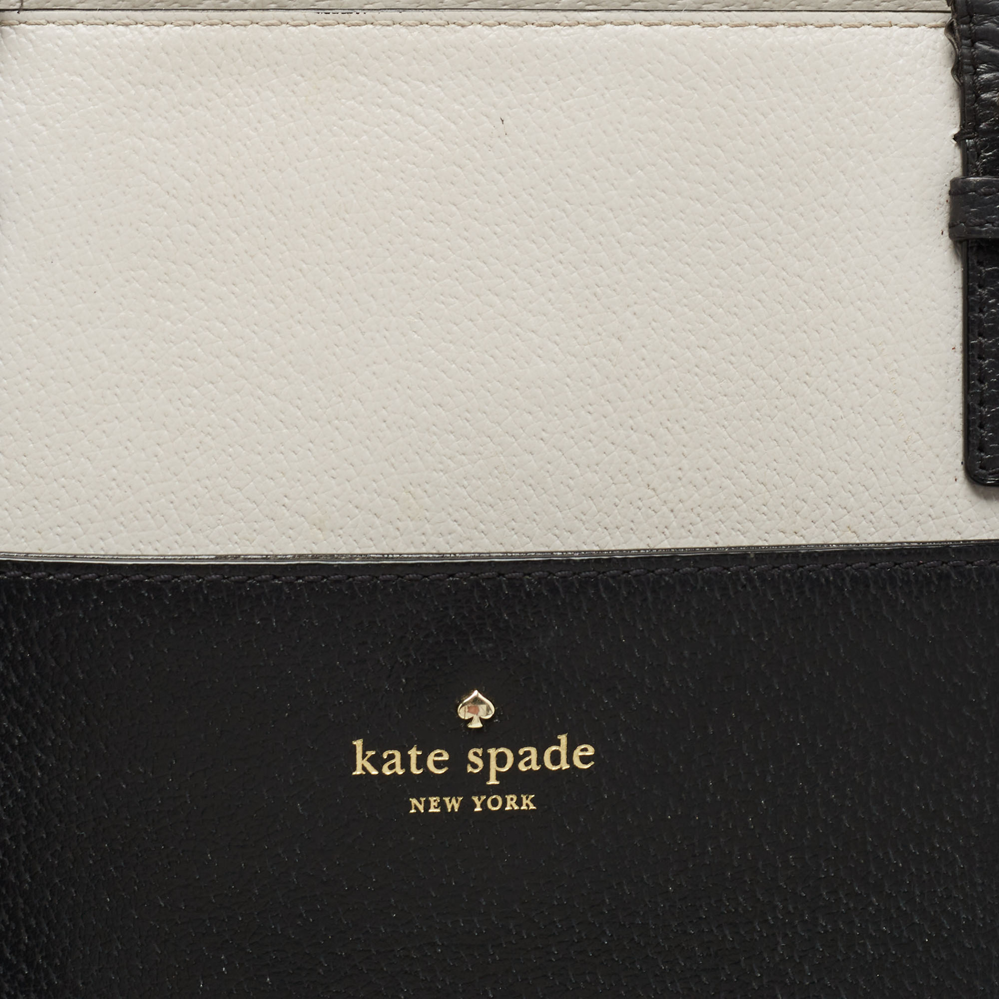 Kate Spade Grey/Black Leather Street Sadie Tote