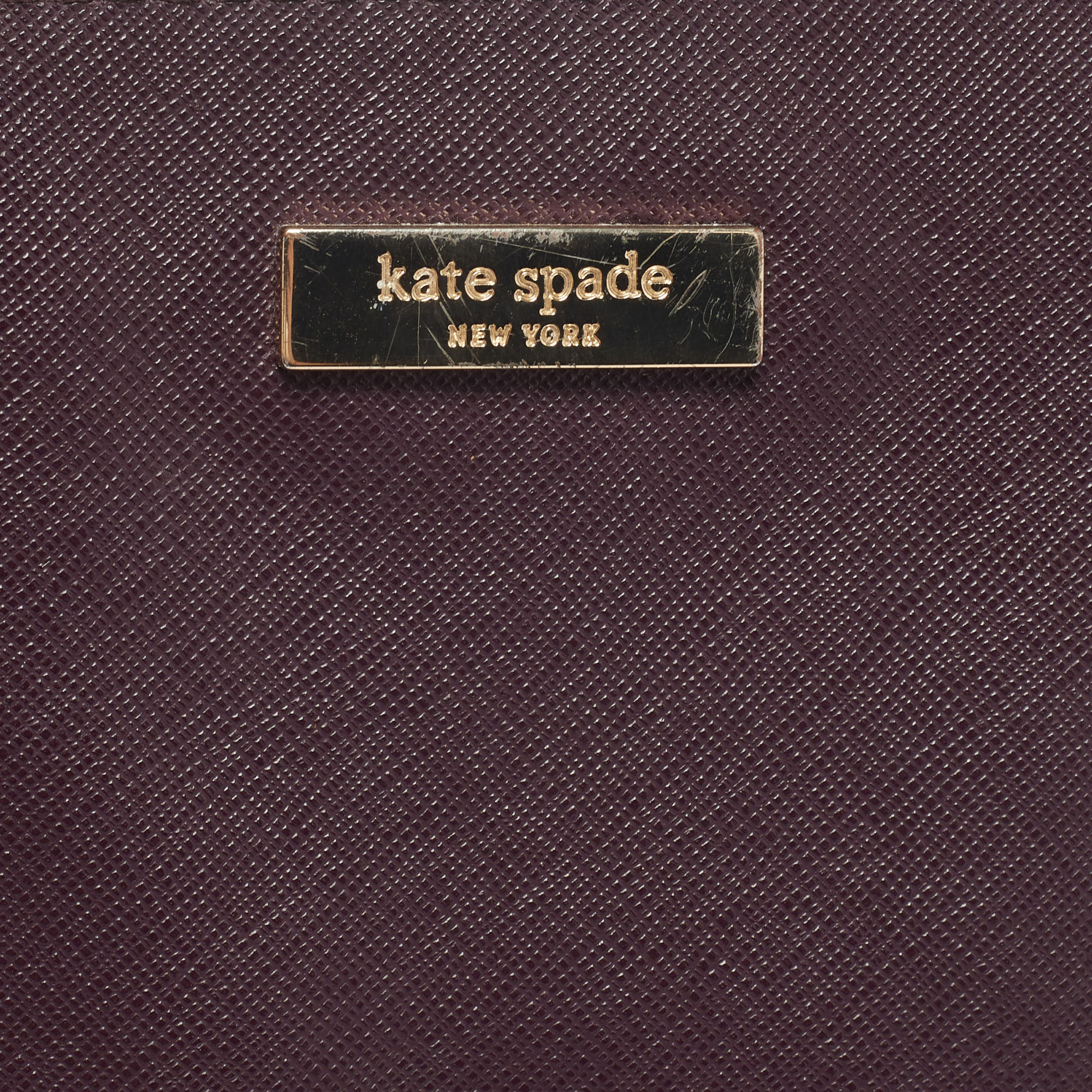 Kate Spade Purple Leather Zip Tote