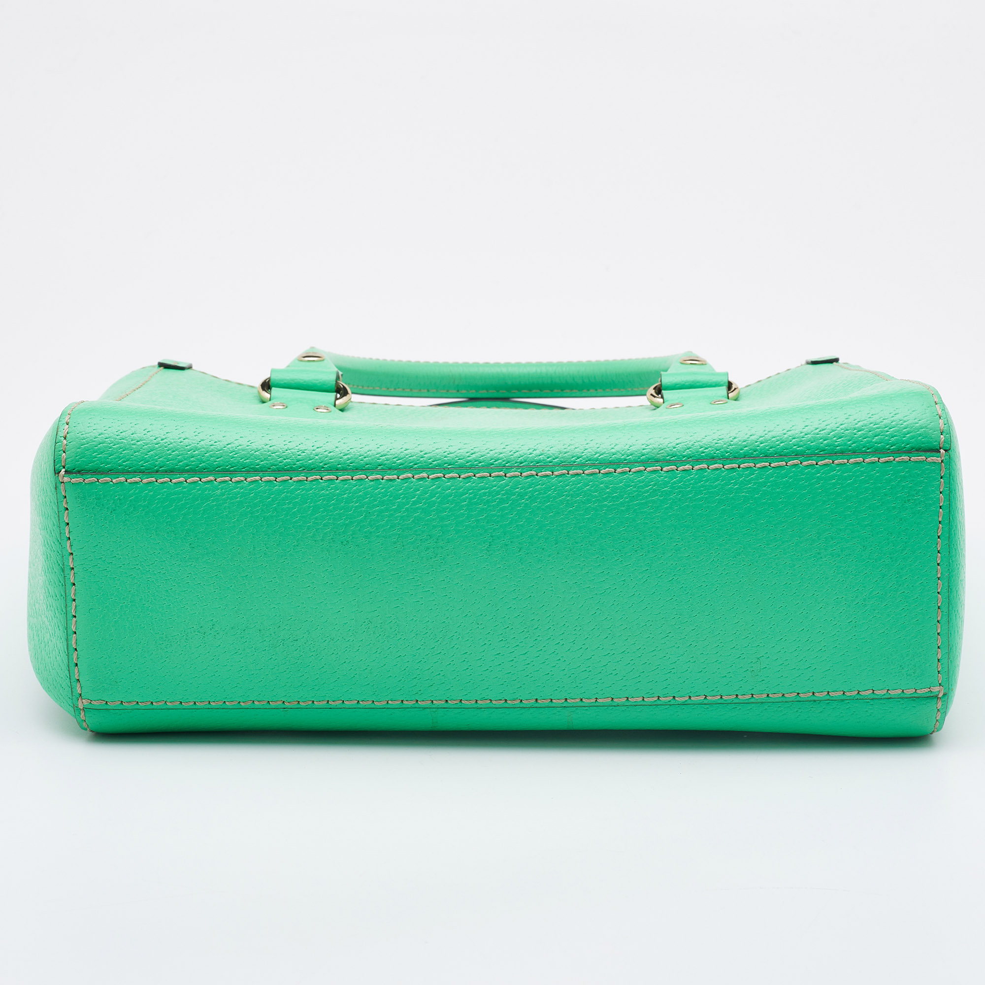 Kate Spade Green Leather Wellesley Quinn Tote