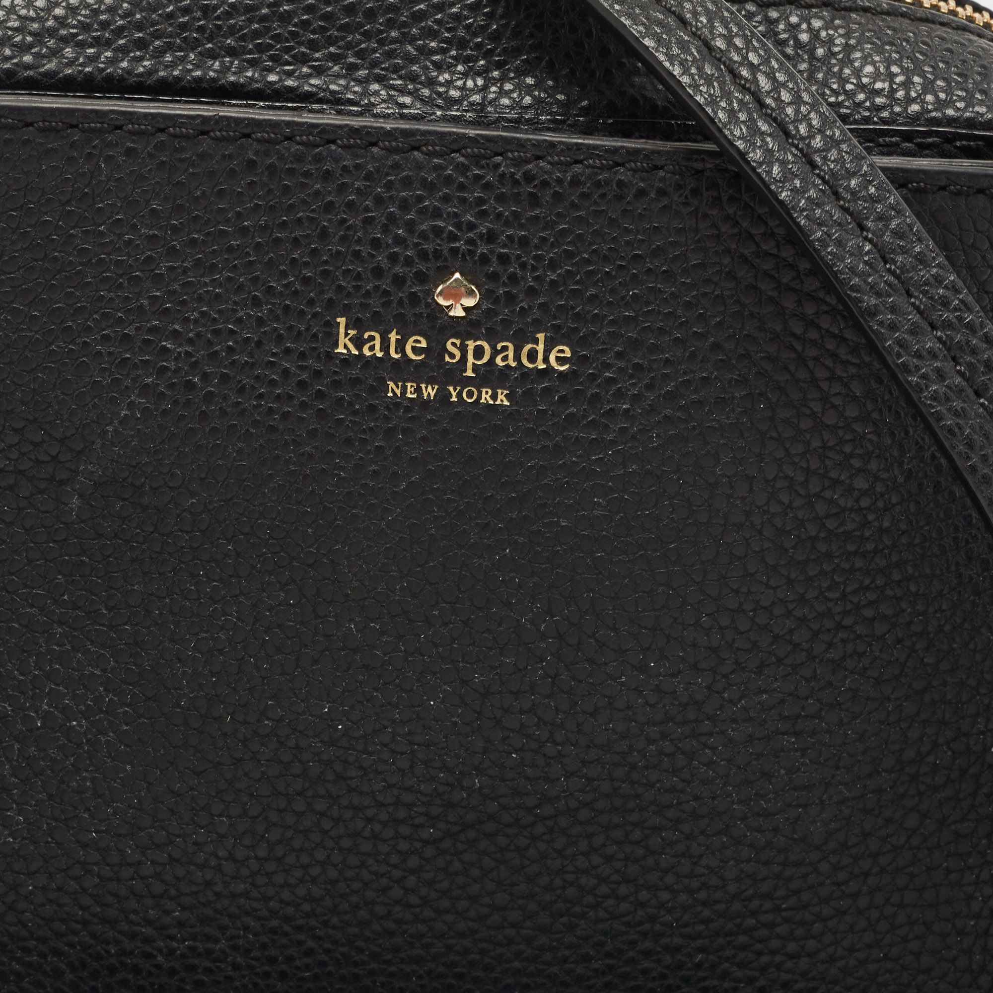 Kate Spade Black Leather Kingston Drive Arla Crossbody Bag