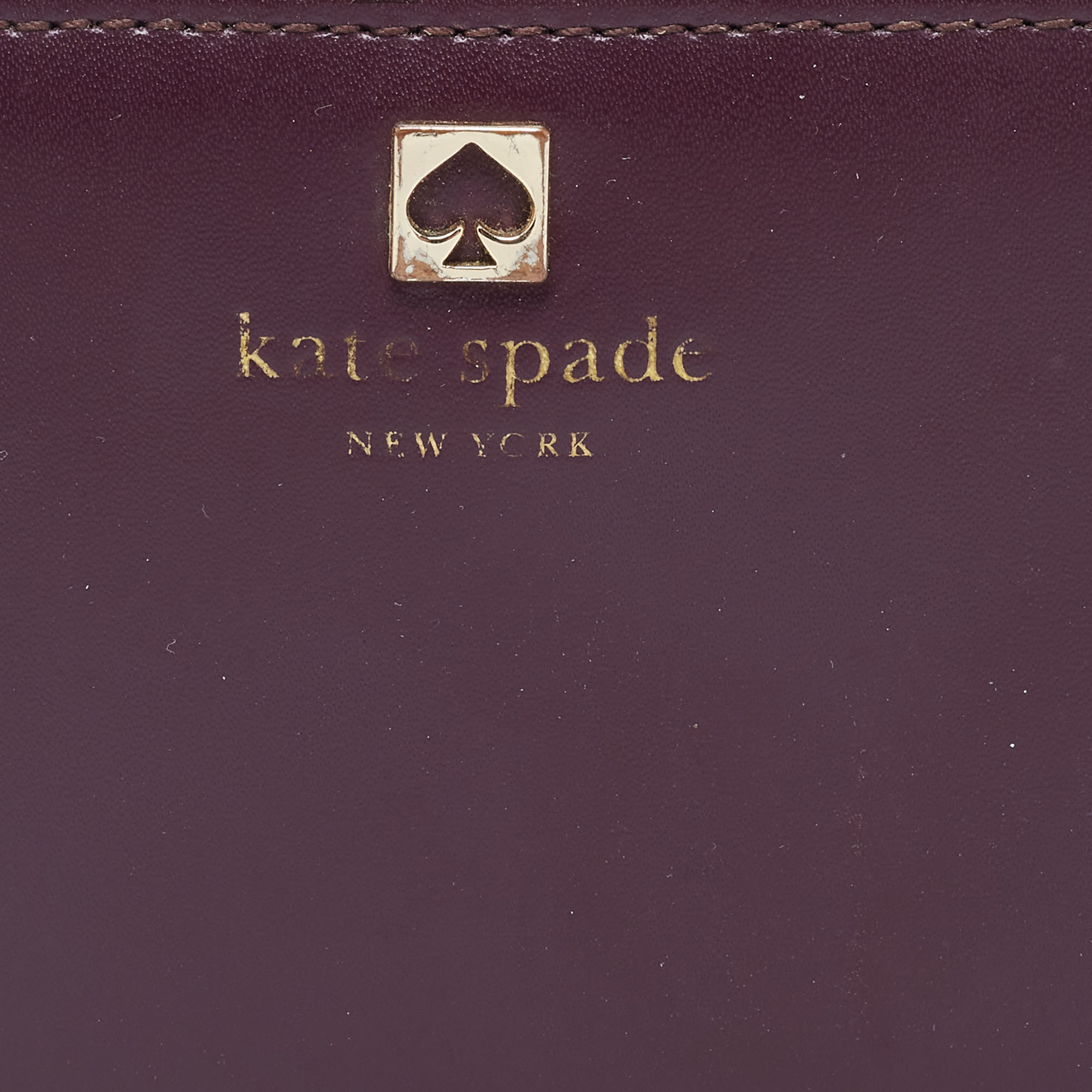 Kate Spade Purple/Pink Leather Adel Bifold Wallet