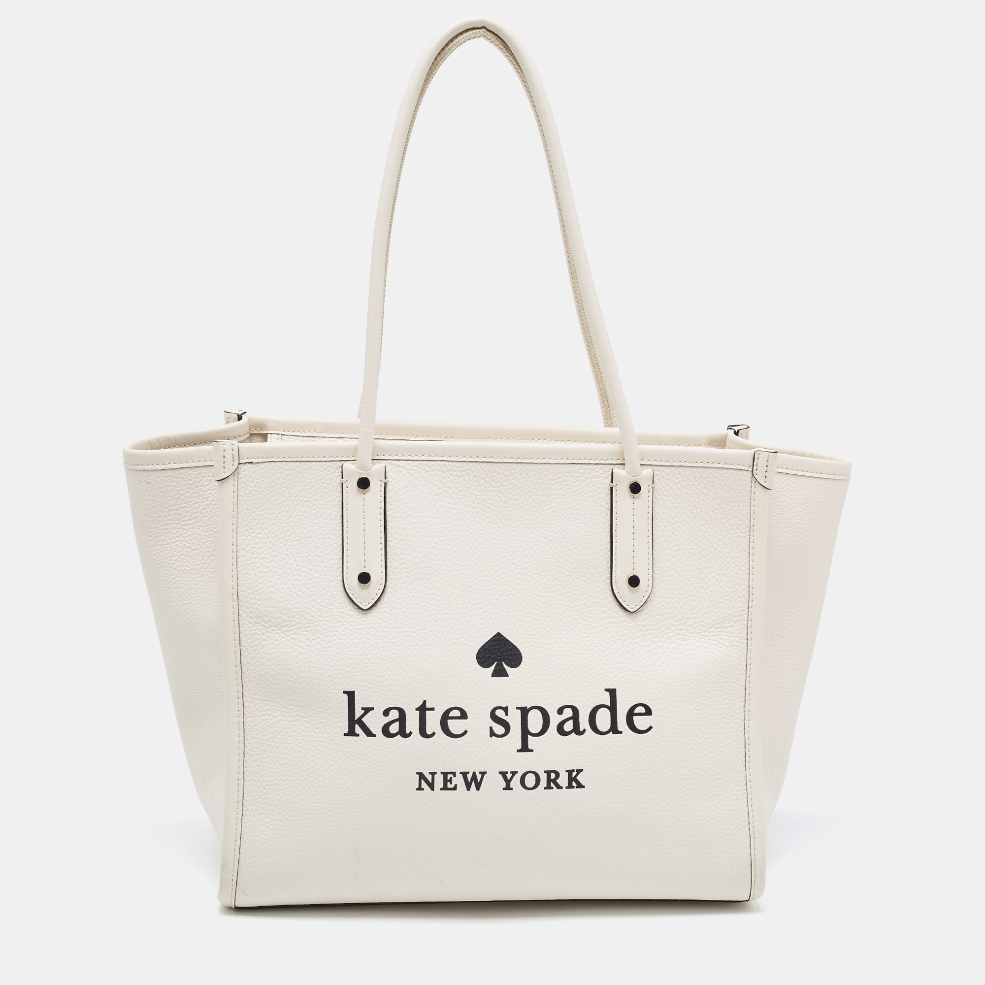 Kate Spade Off White Leather Medium Ella Tote