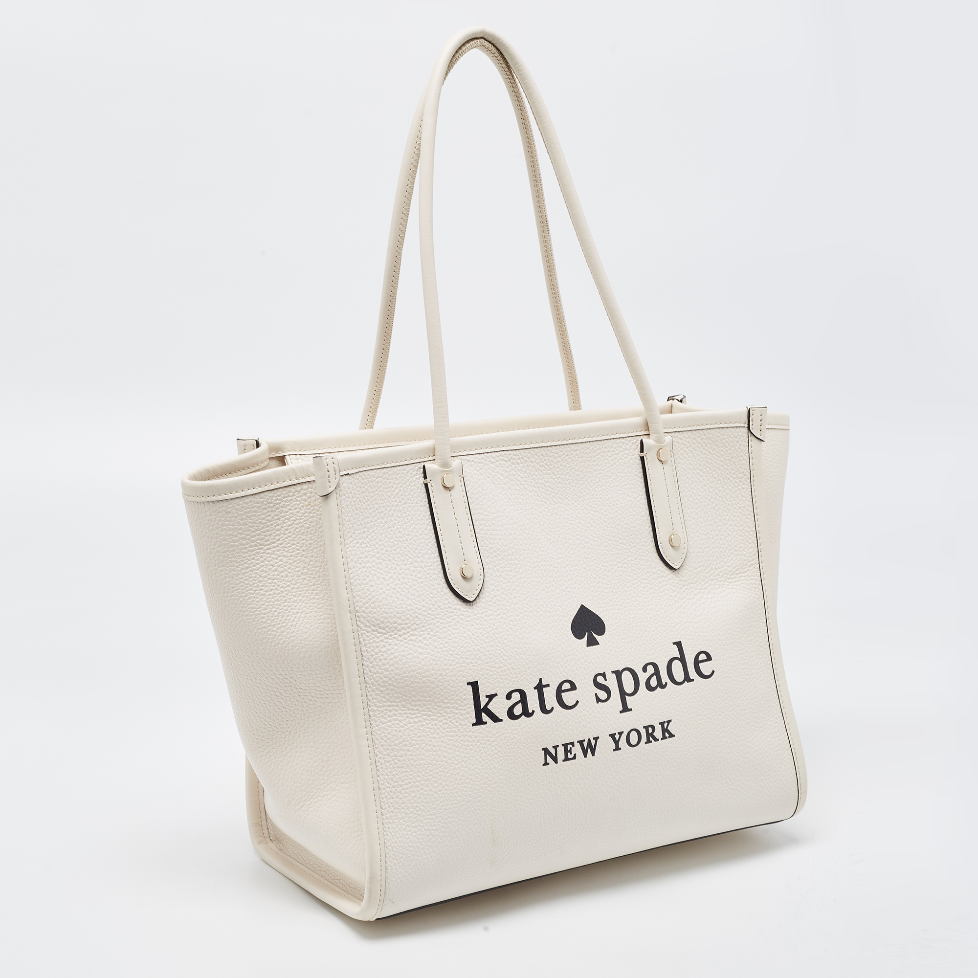 Kate Spade Off White Leather Medium Ella Tote