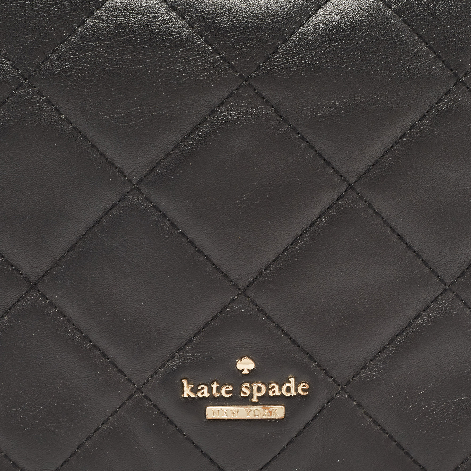 Kate Spade Black Leather Emerson Place Vivenna Shoulder Bag