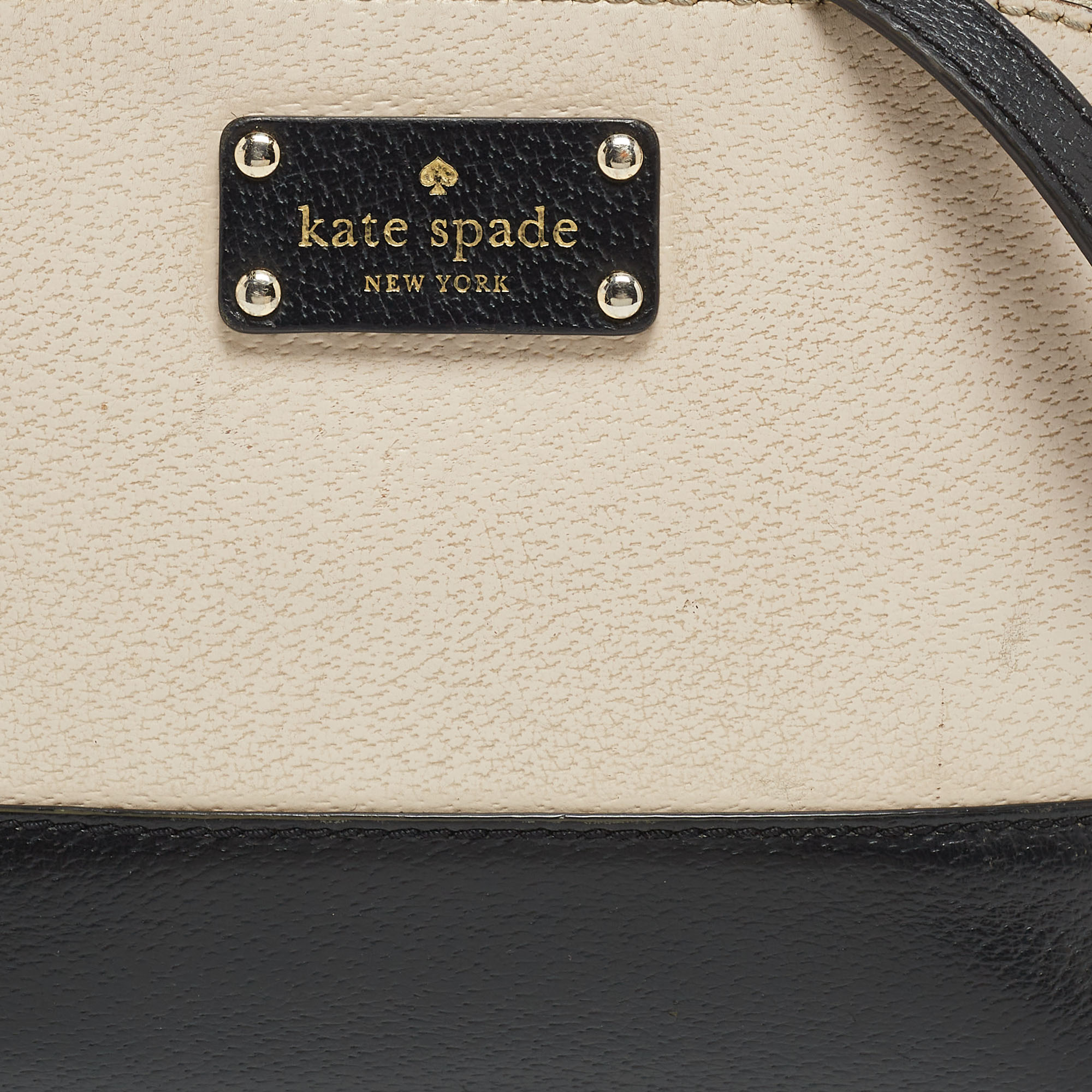Kate Spade Light Pink/Black Leather Bay Street Hanna Crossbody Bag