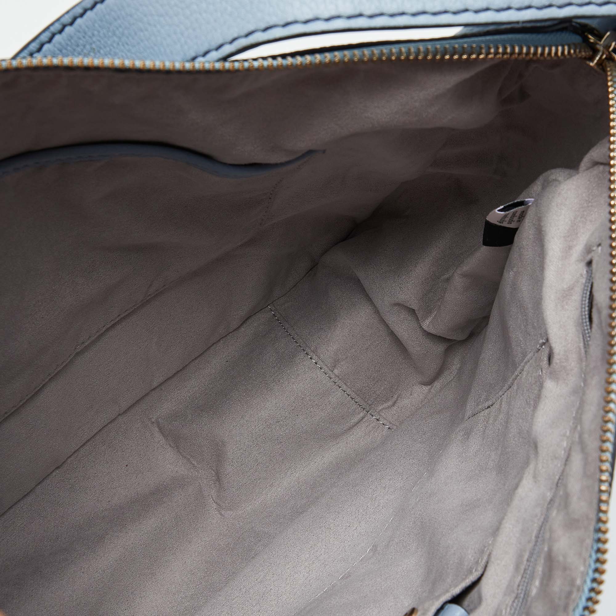 Kate Spade Blue Leather Zip Shoulder Bag