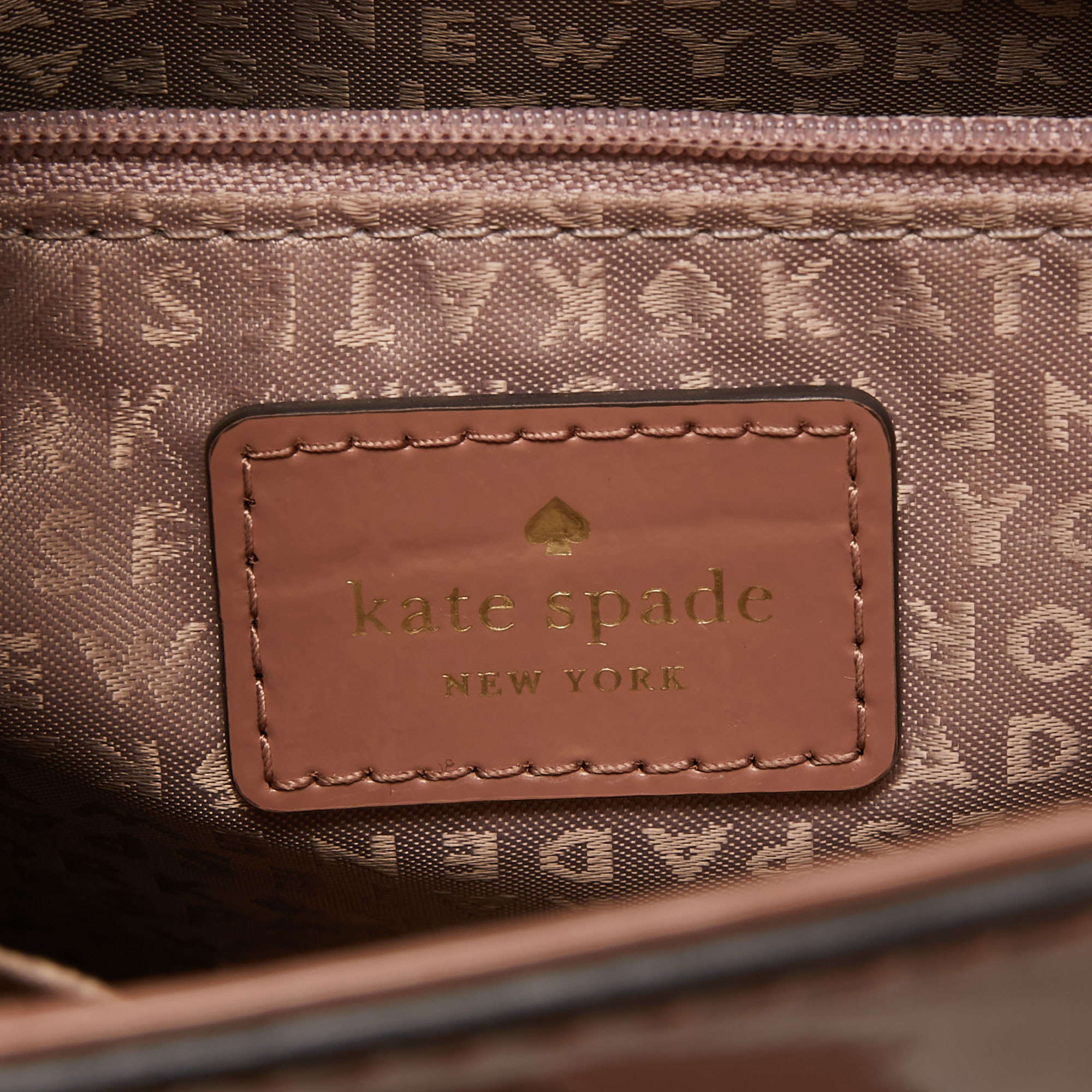 Kate Spade Light Pink Croc Embossed Patent Leather Knightsbridge Doris Top Handle Bag