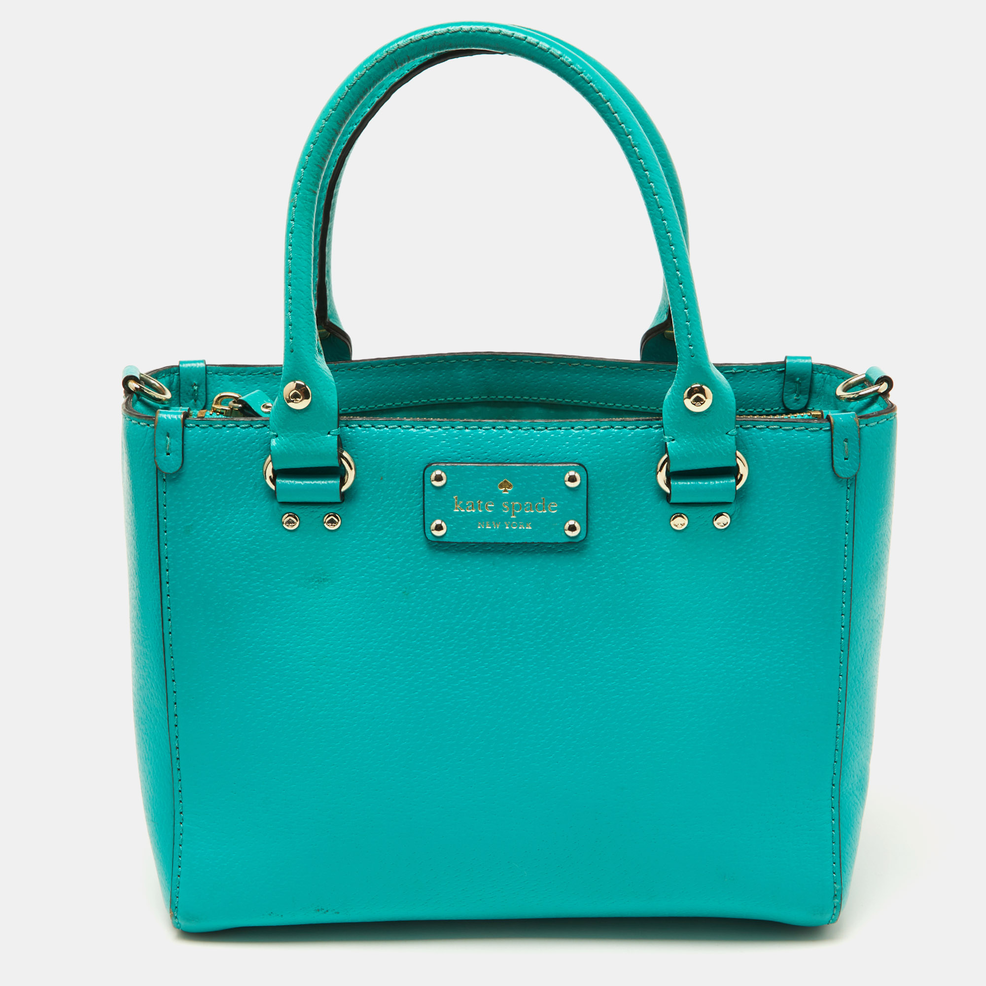 Kate spade green leather tote
