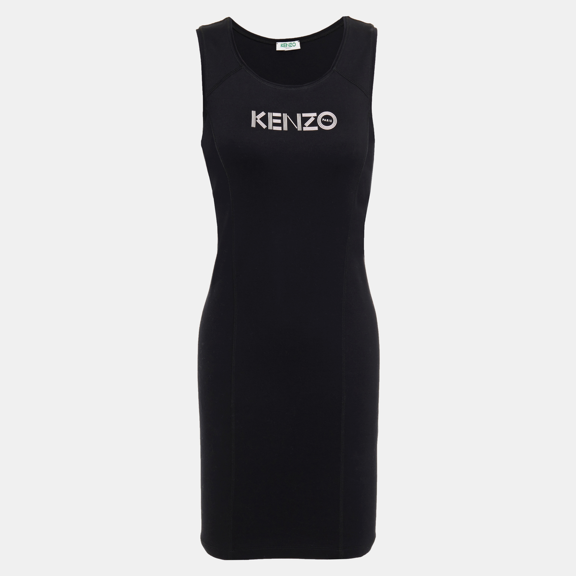 

Kenzo Cotton Mini Dress, Black