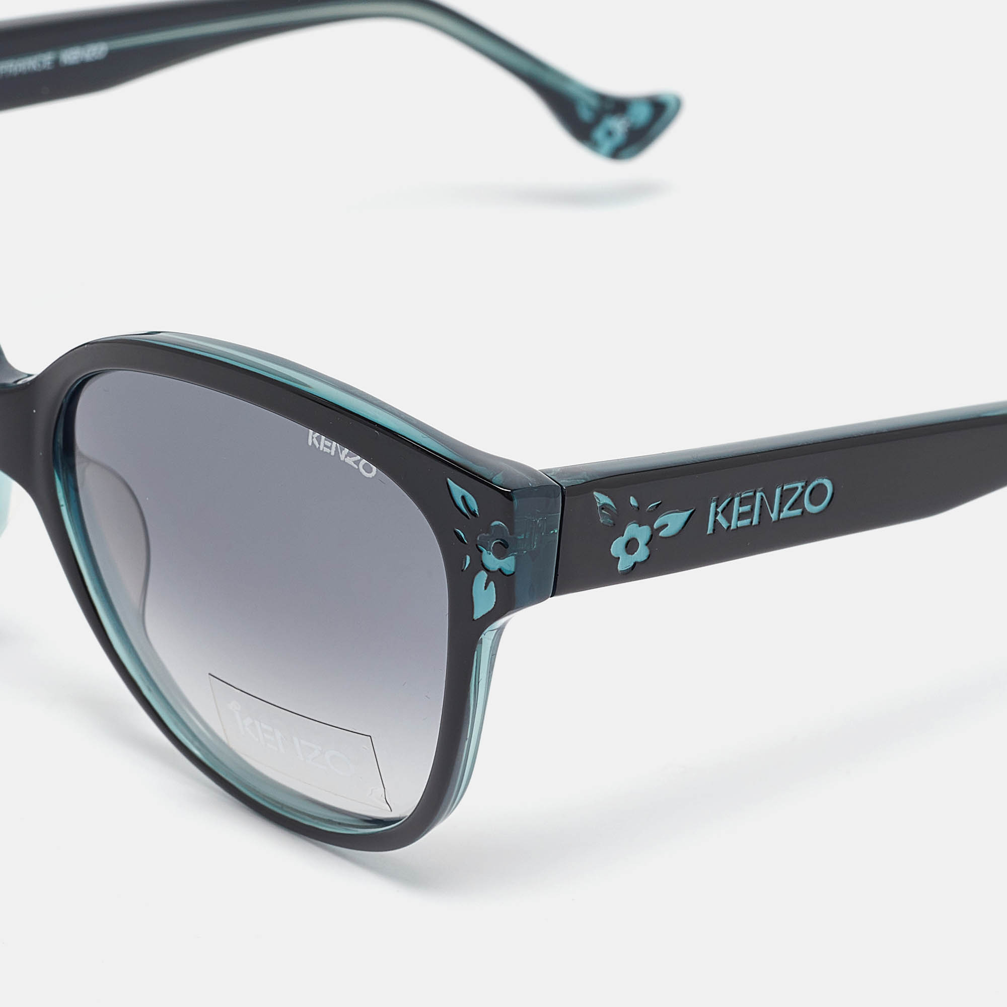 Kenzo Black/Blue Gradient KZ3134 Square Sunglasses