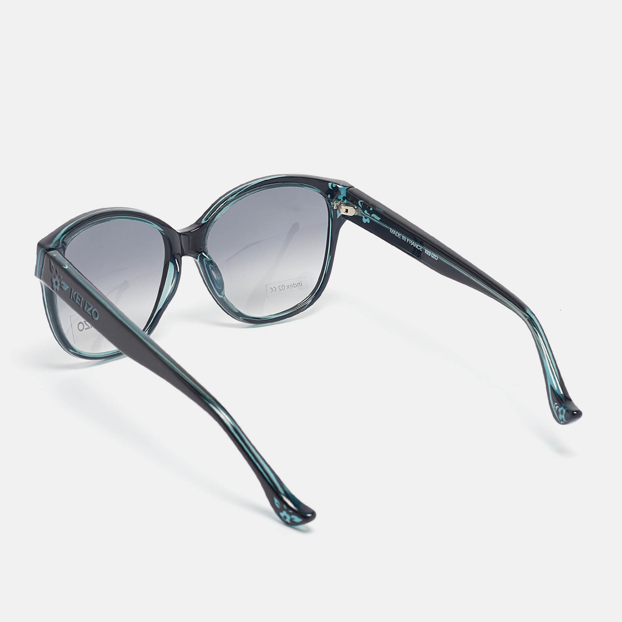 Kenzo Black/Blue Gradient KZ3134 Square Sunglasses