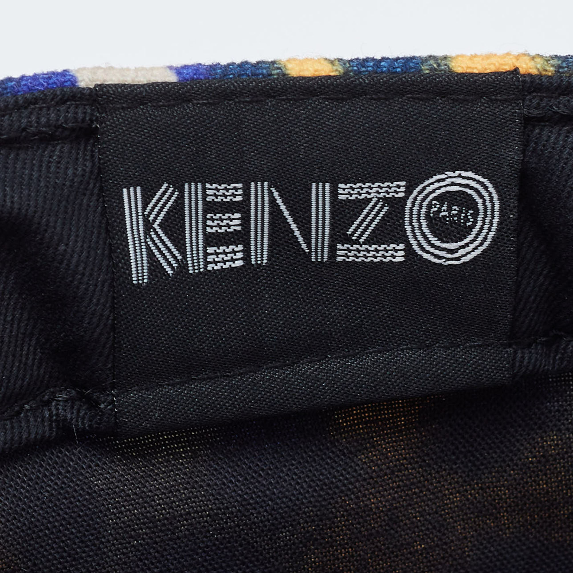 Kenzo Yellow Print Cotton New Era 59 Baseball Cap Size 63.5