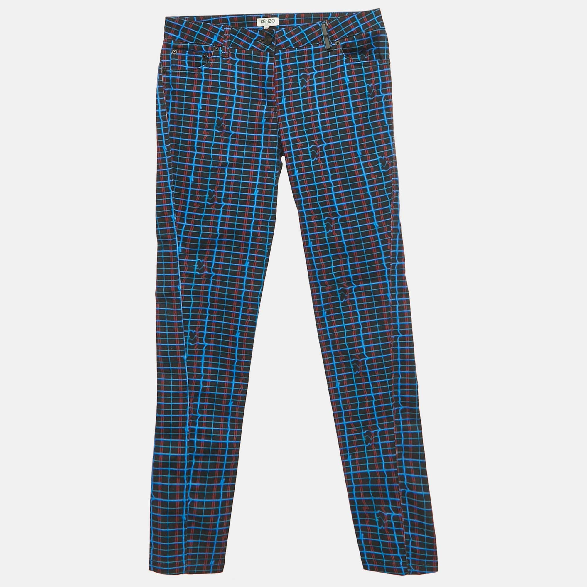 Kenzo Blue/Black Printed Denim Skinny Jeans S/Waist 28"
Kenzo Blue/Black Printed Denim Skinny Jeans S/Waist 28"