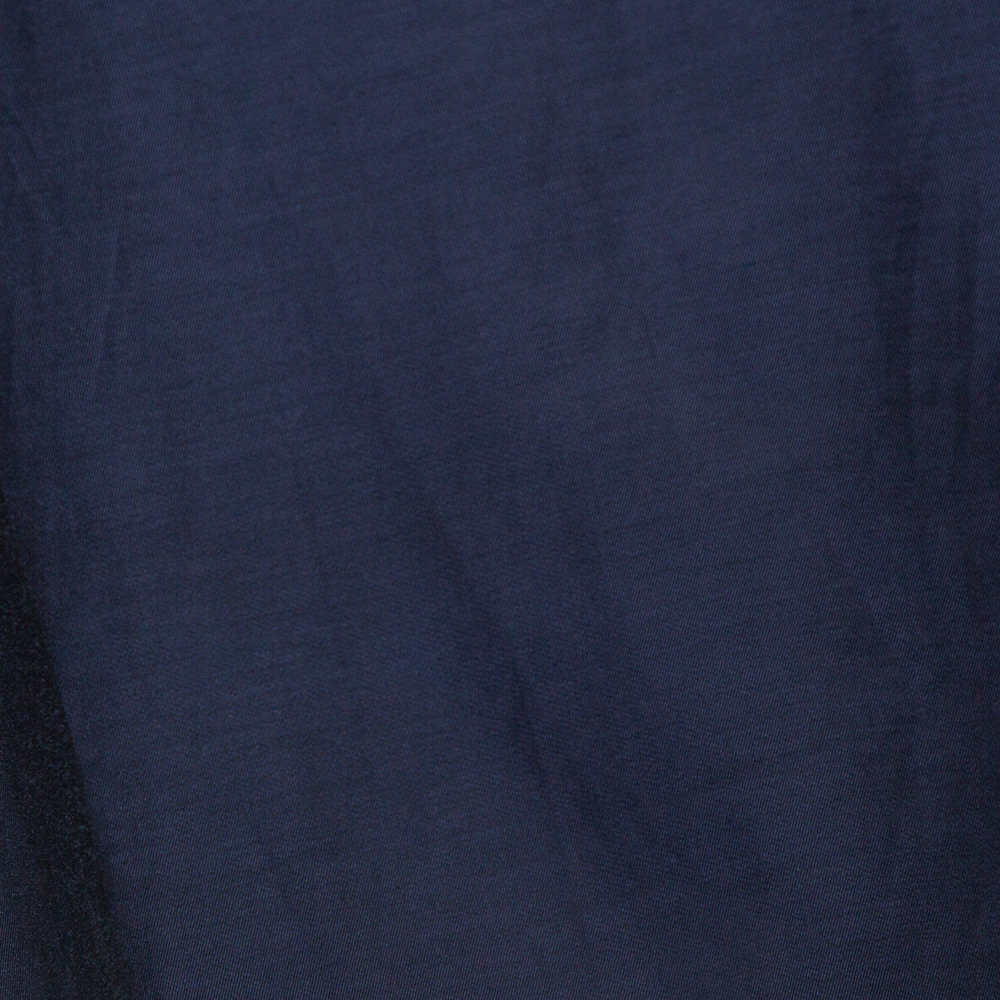 Kenzo Navy Blue Cotton Blend Maxi Dress S