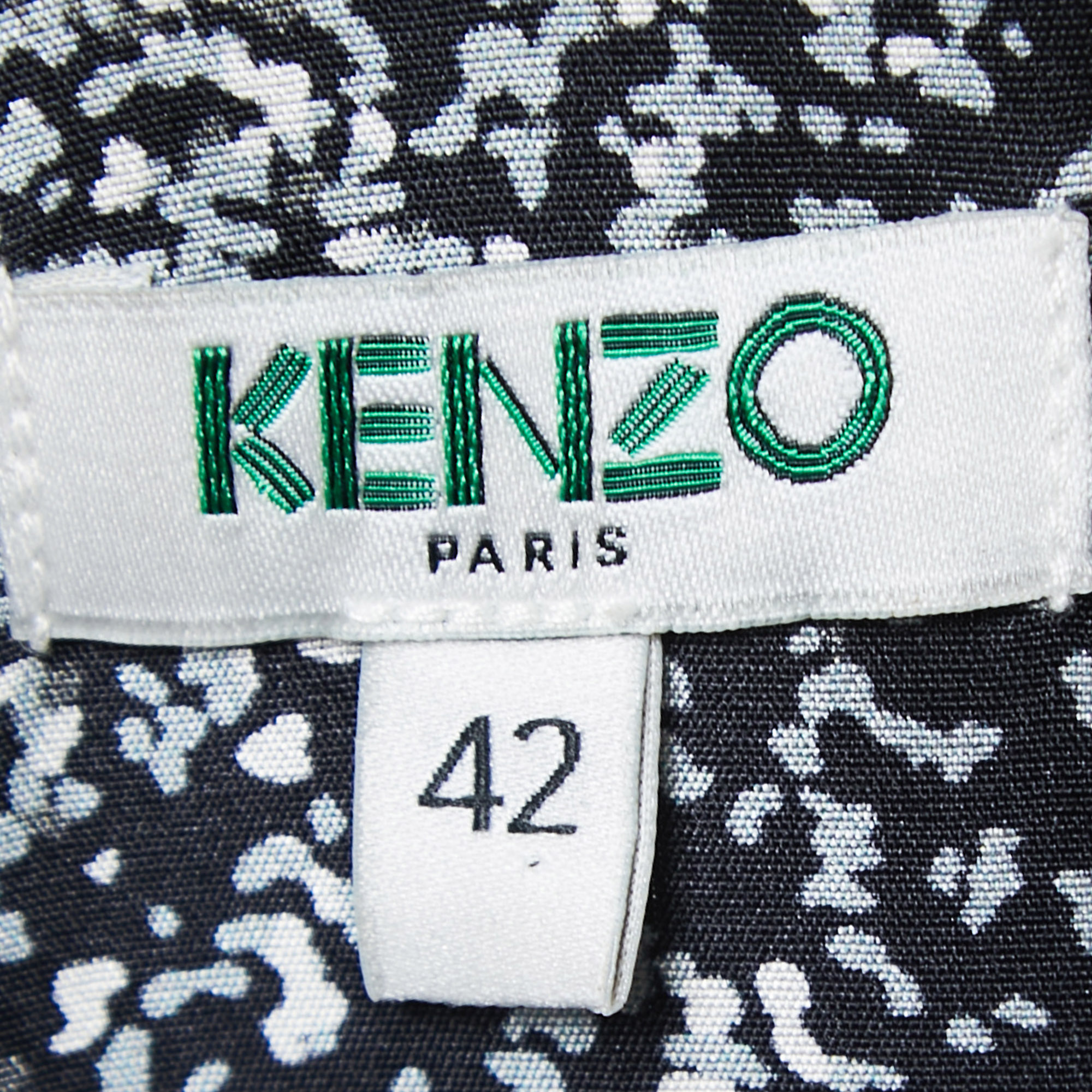 Kenzo Multicolor Printed Sleeveless Midi Dress M