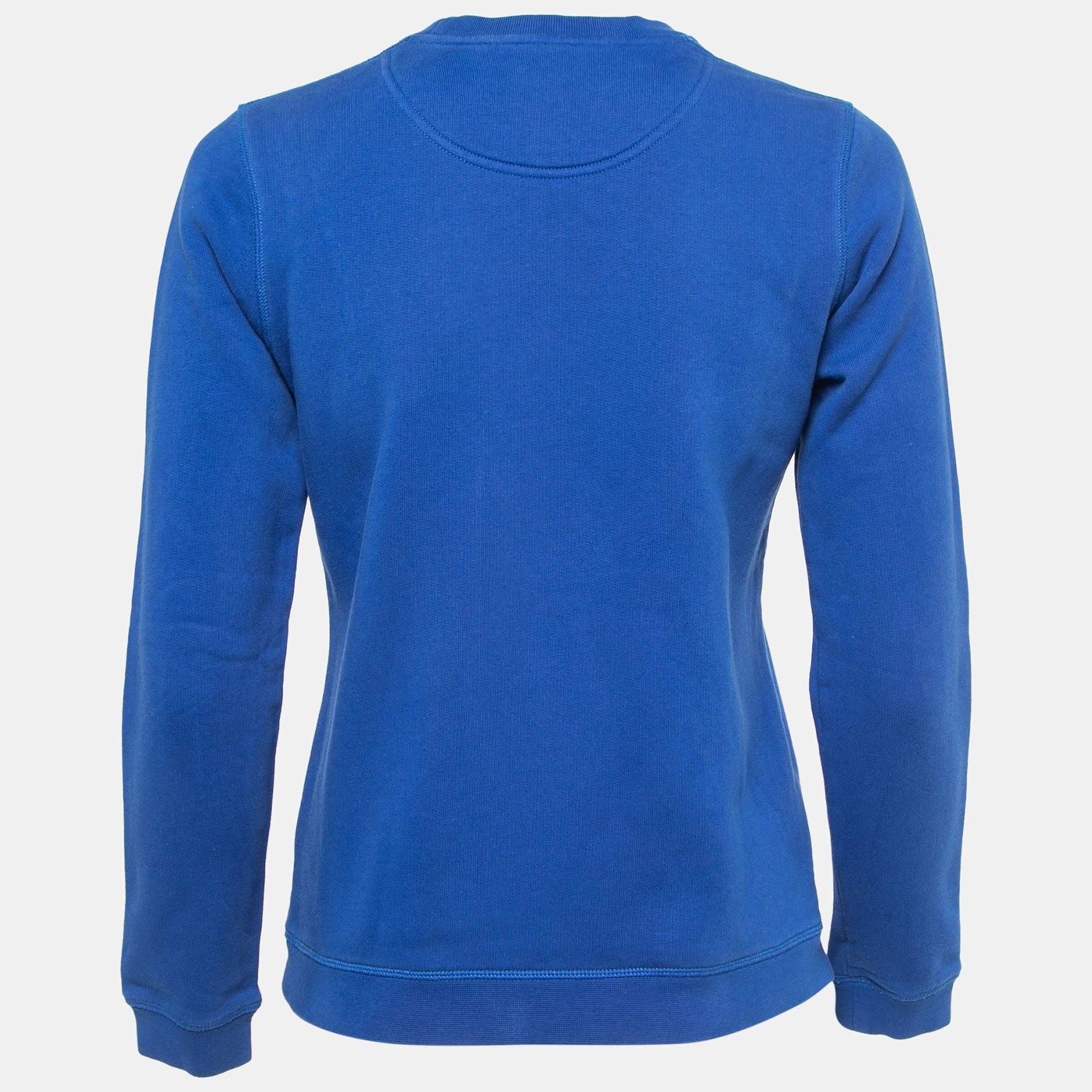 Kenzo Blue Embroidered Cotton Knit Crew Neck Sweatshirt
Kenzo Blue Embroidered Cotton Knit Crew Neck Sweatshirt
