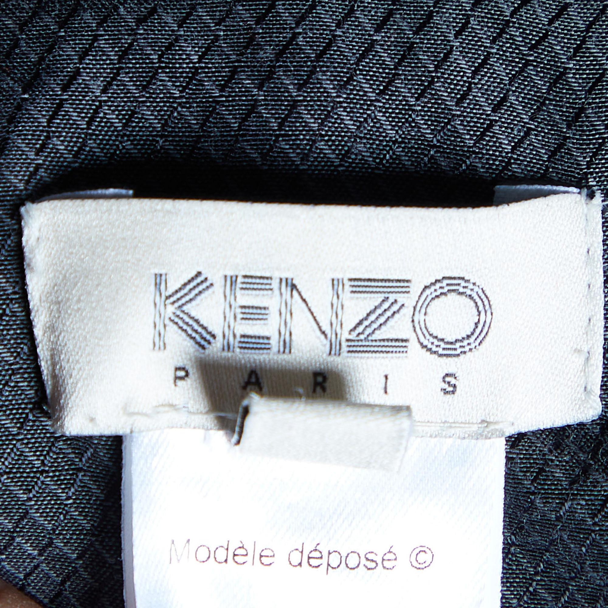 Kenzo Orange Wool Knit Pleated Mini Skirt M