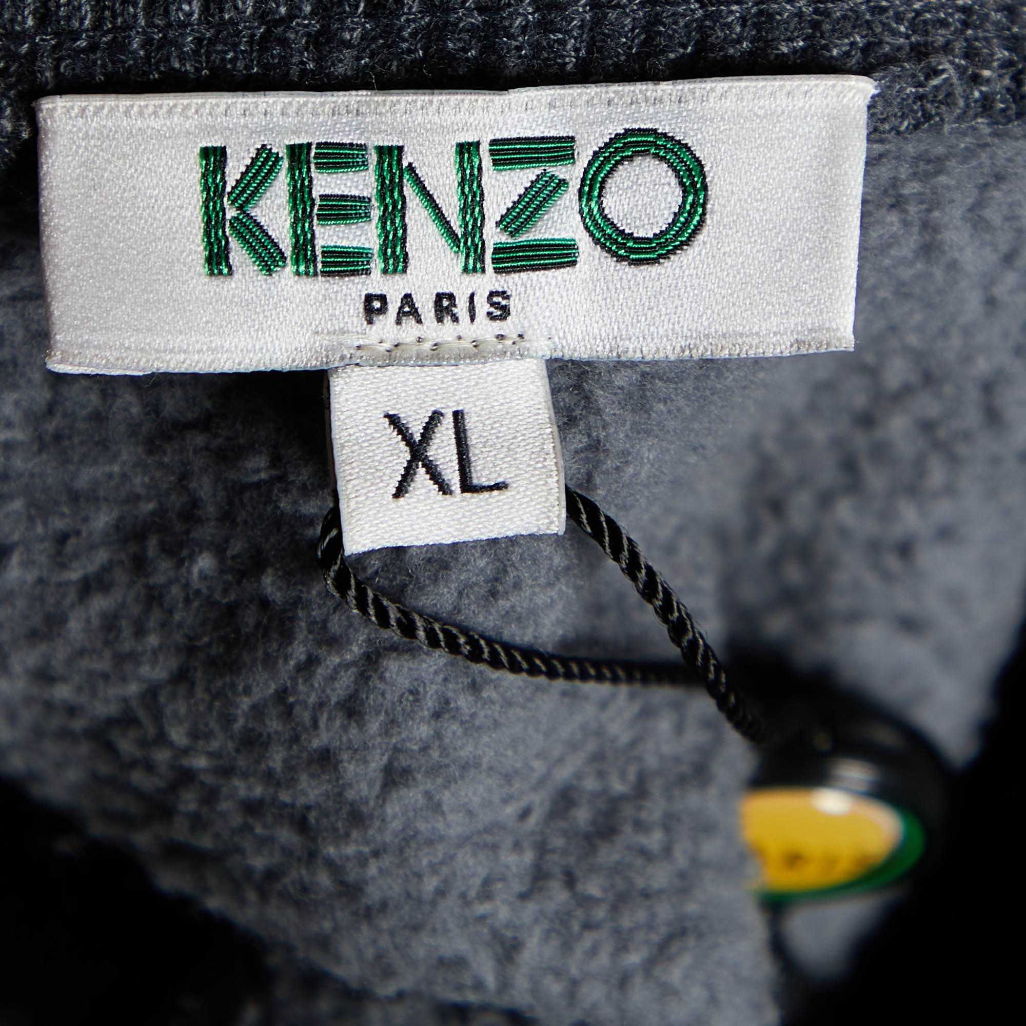 Kenzo Grey Tiger Embroidered Cotton Sweatshirt XL
