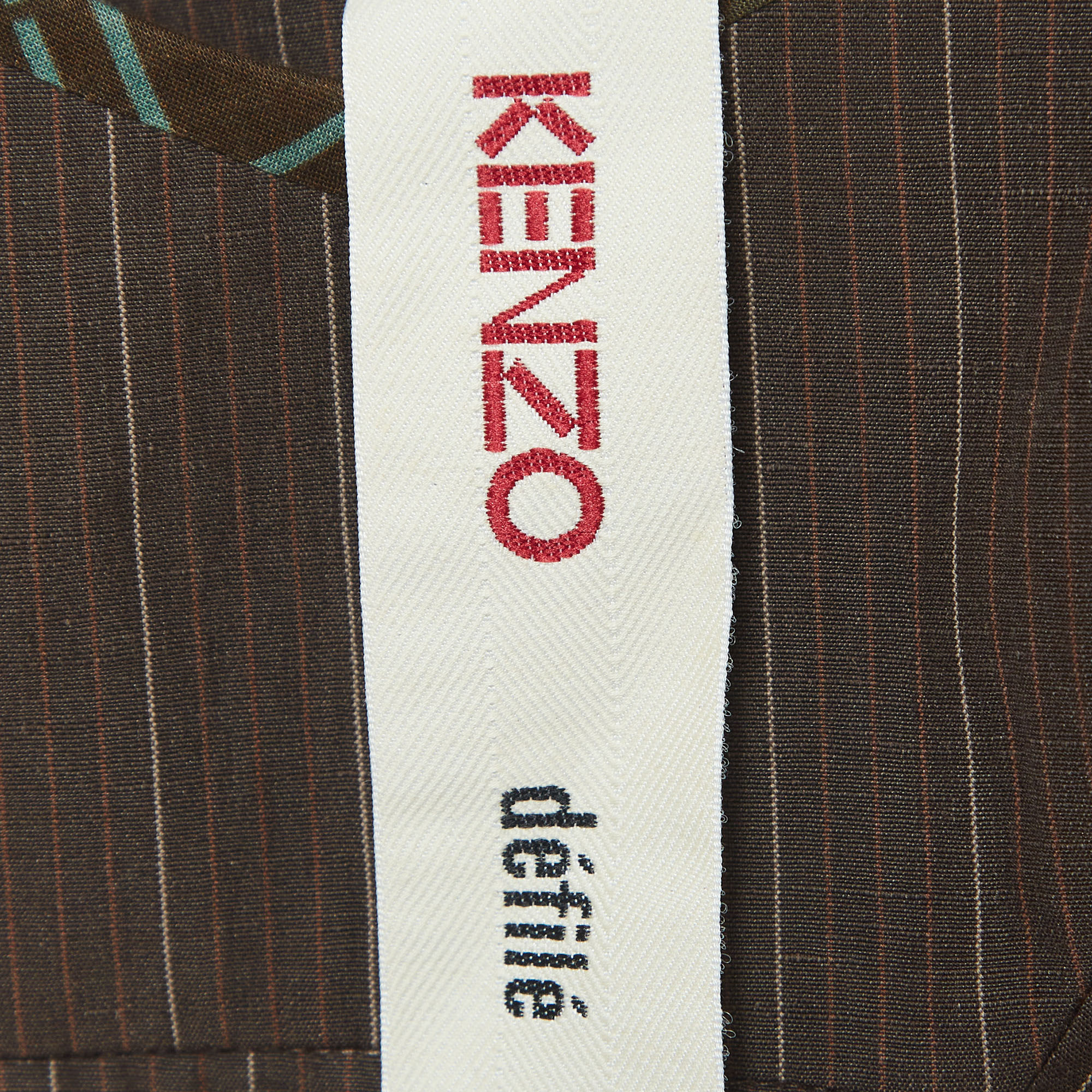 Kenzo Multicolor Floral Print Cotton Strappy Asymmetrical Dress M