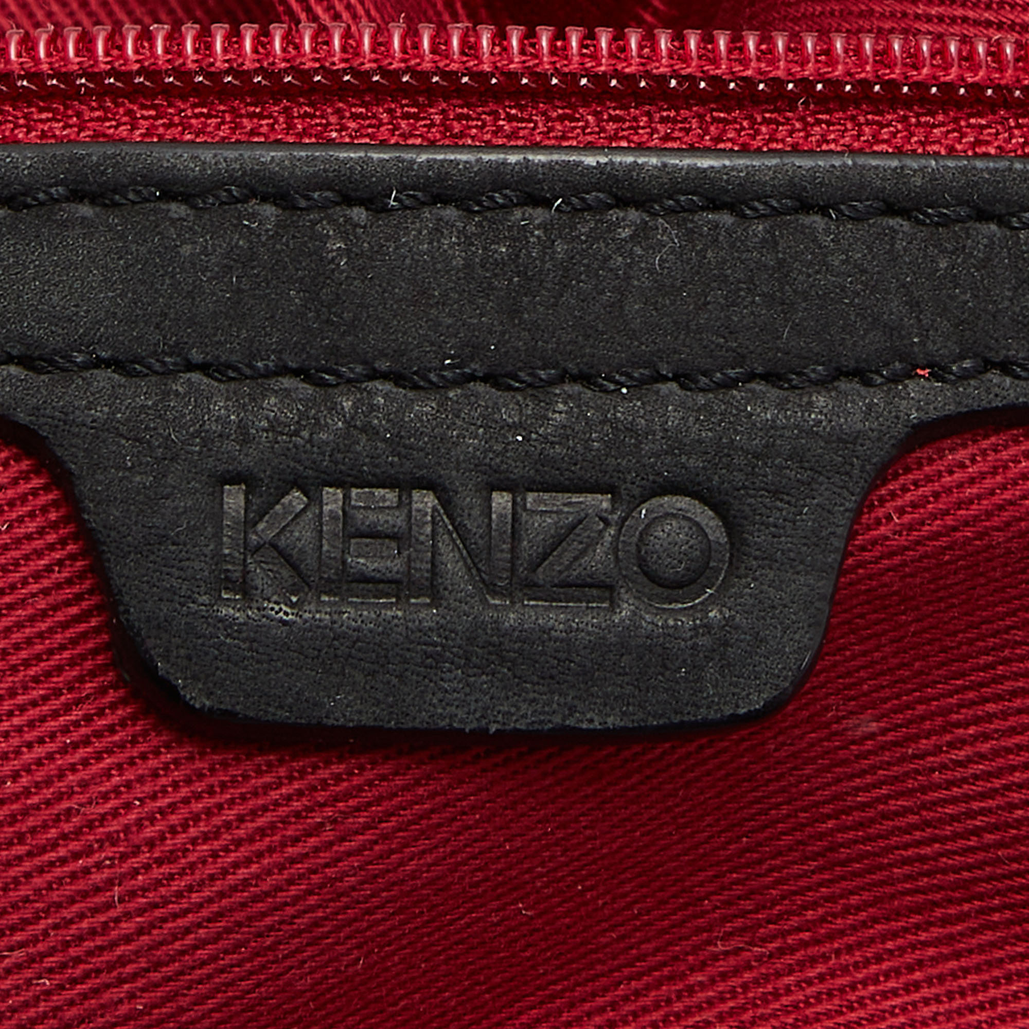 Kenzo Black Leather Shoulder Bag