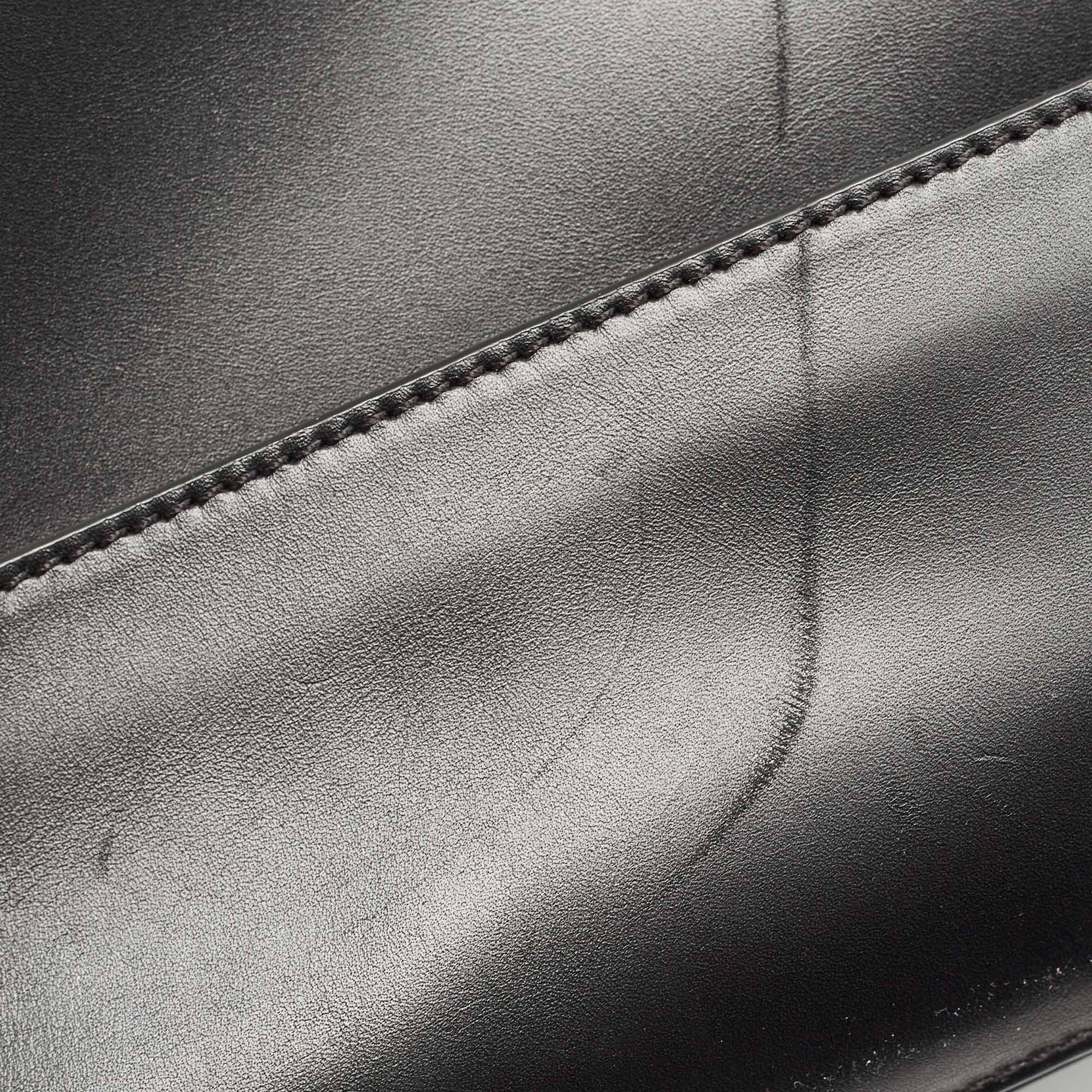 Lancel Black Leather L De Lancel Top Handle Bag