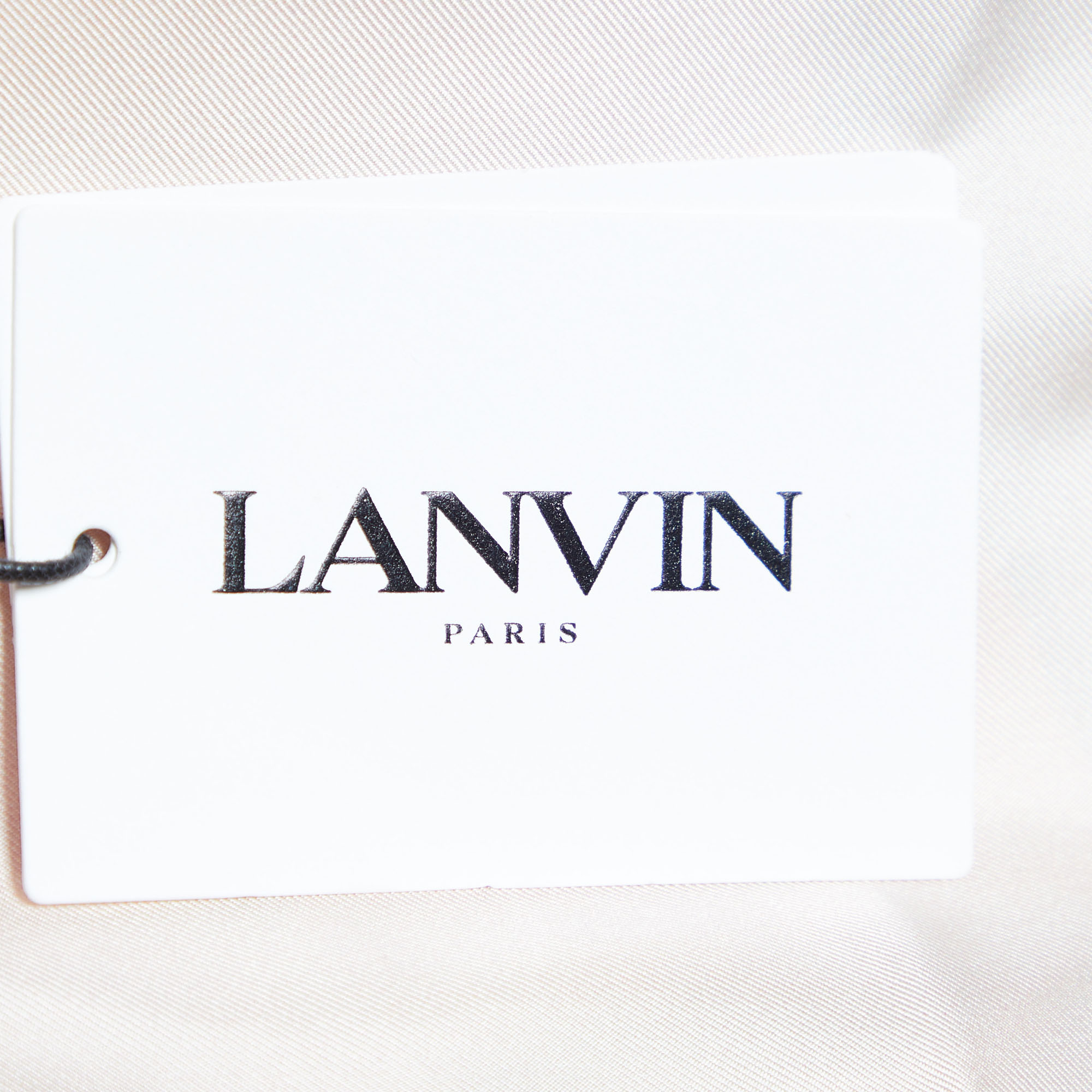 Lanvin Light Pink Apple Bag Printed Silk Square Scarf