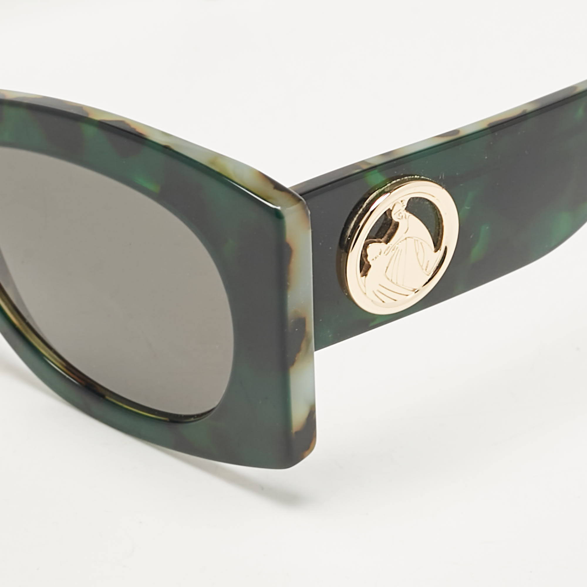 Lanvin Green/Black Tortoise LNV605S Zonnebril Cat Eye Sunglasses