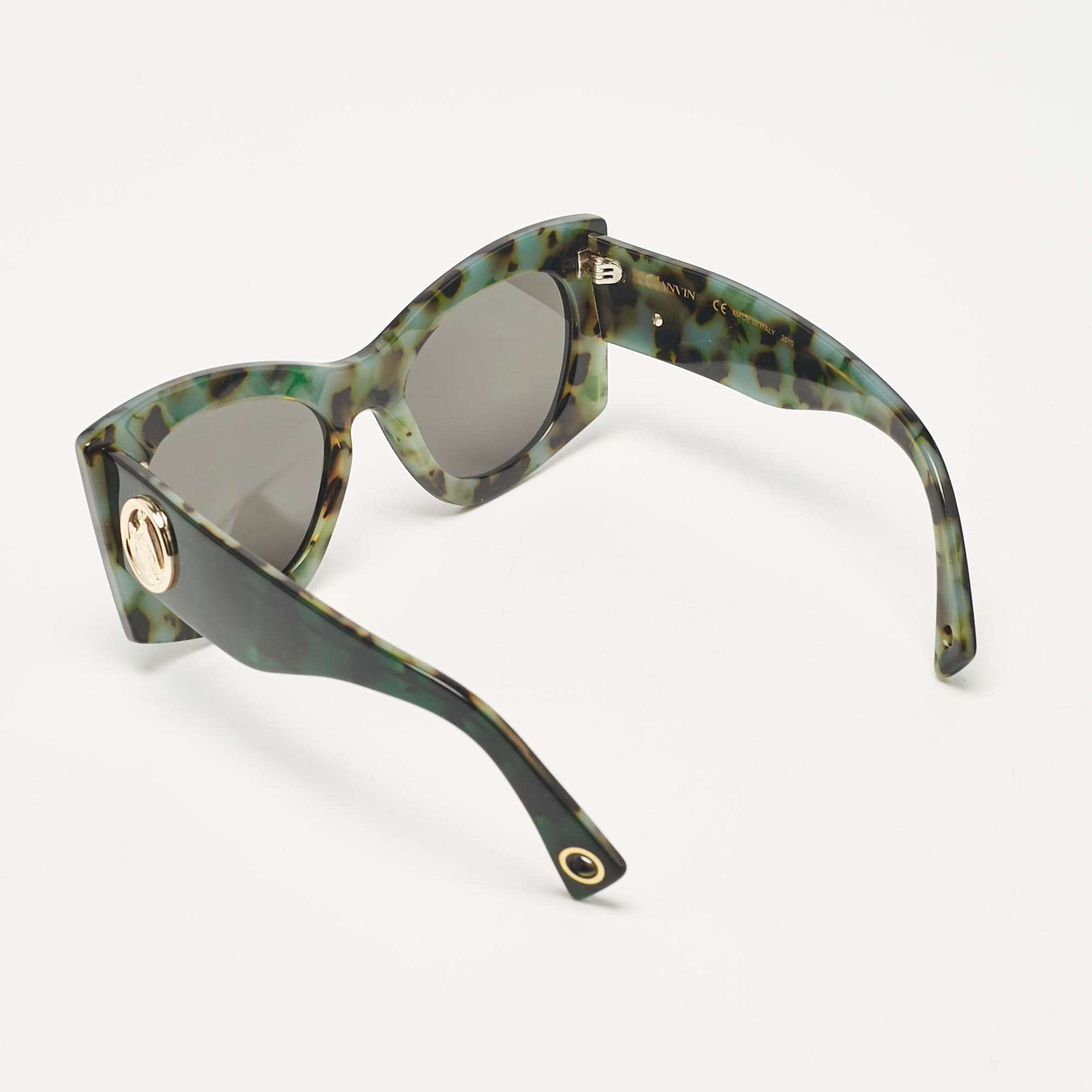 Lanvin Green/Black Tortoise LNV605S Zonnebril Cat Eye Sunglasses