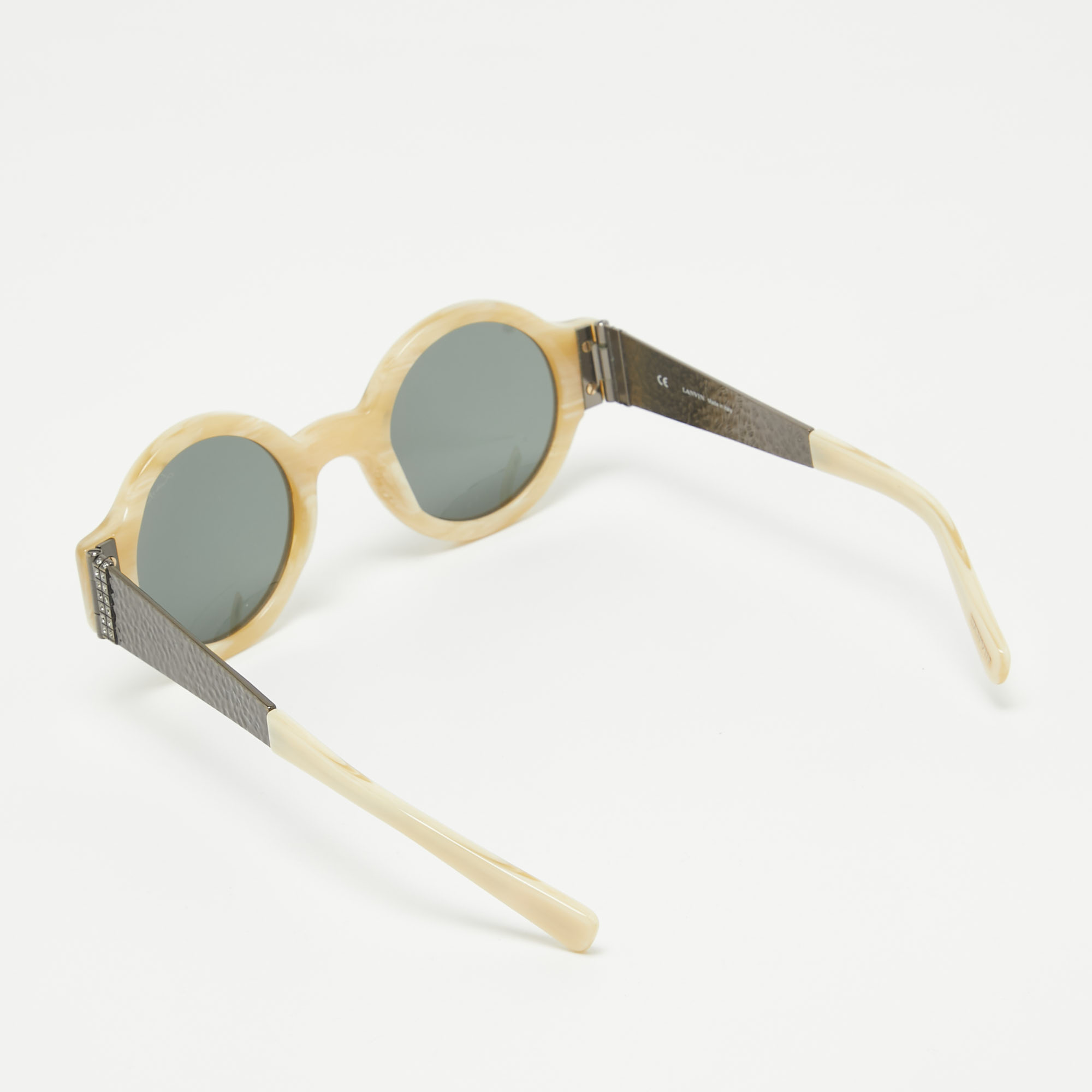 Lanvin Cream Acetate SLN 512S Round Sunglasses