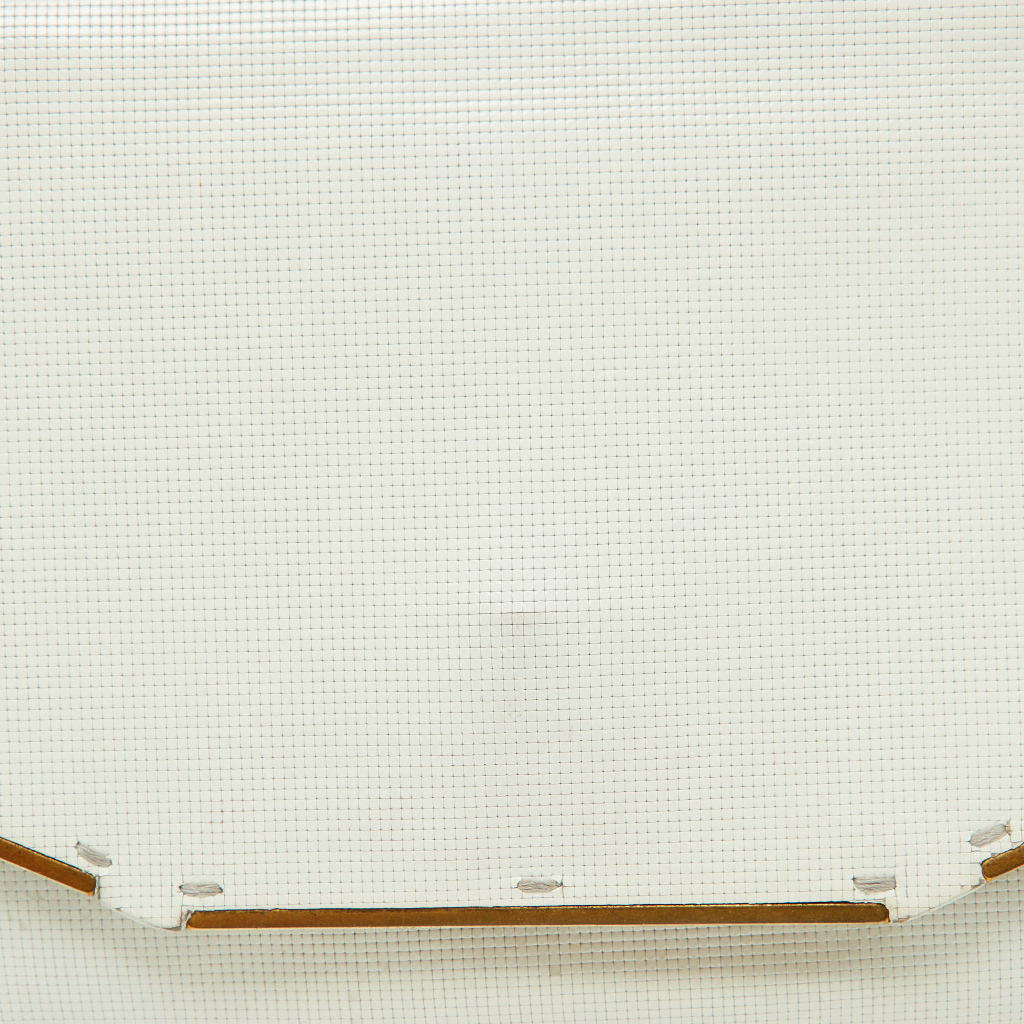 Lanvin White Leather Miss Sartorial Wristlet Clutch