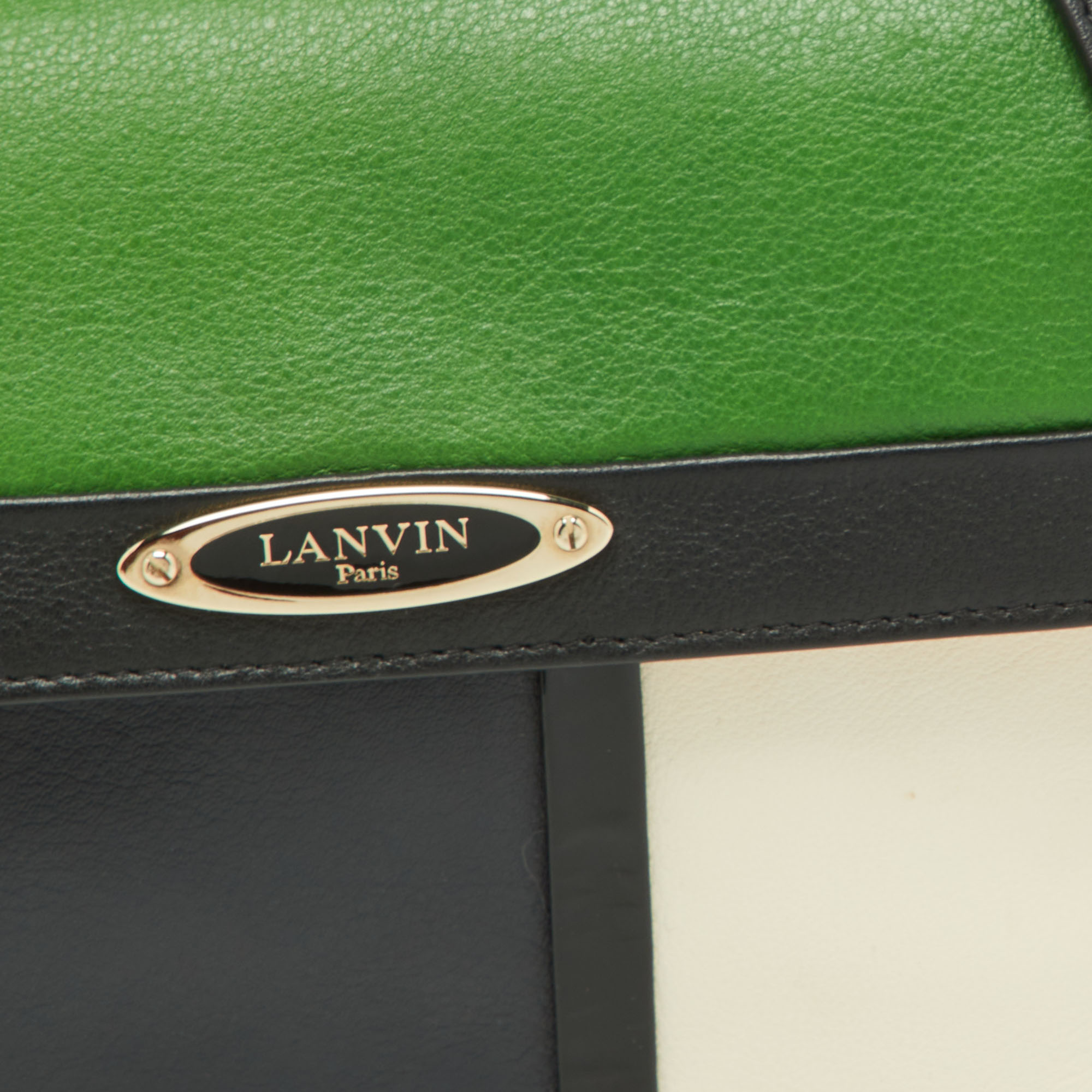 Lanvin Tricolor Leather Sac De Ville Crossbody Bag