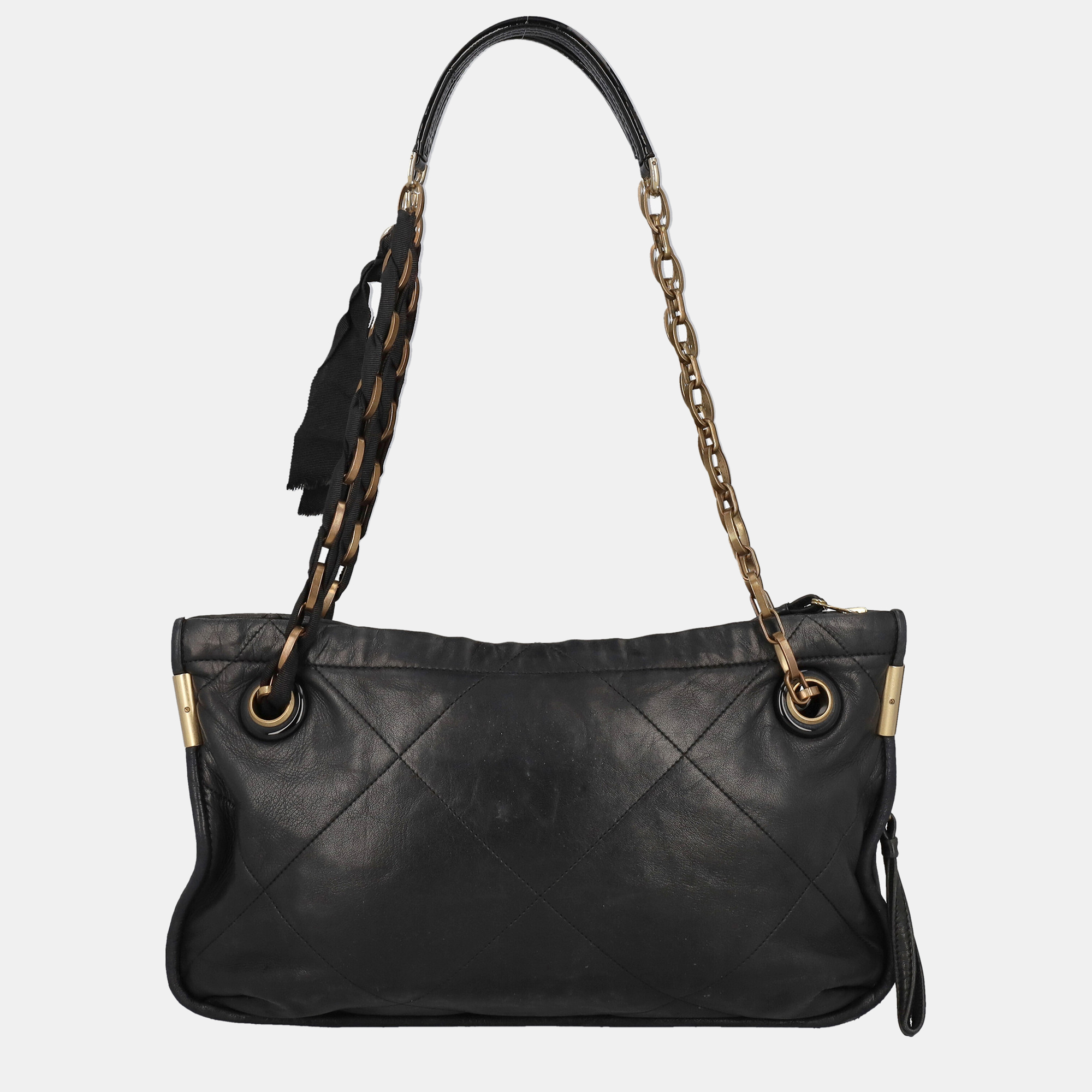 Lanvin  Women's Leather Shoulder Bag - Black - One Size