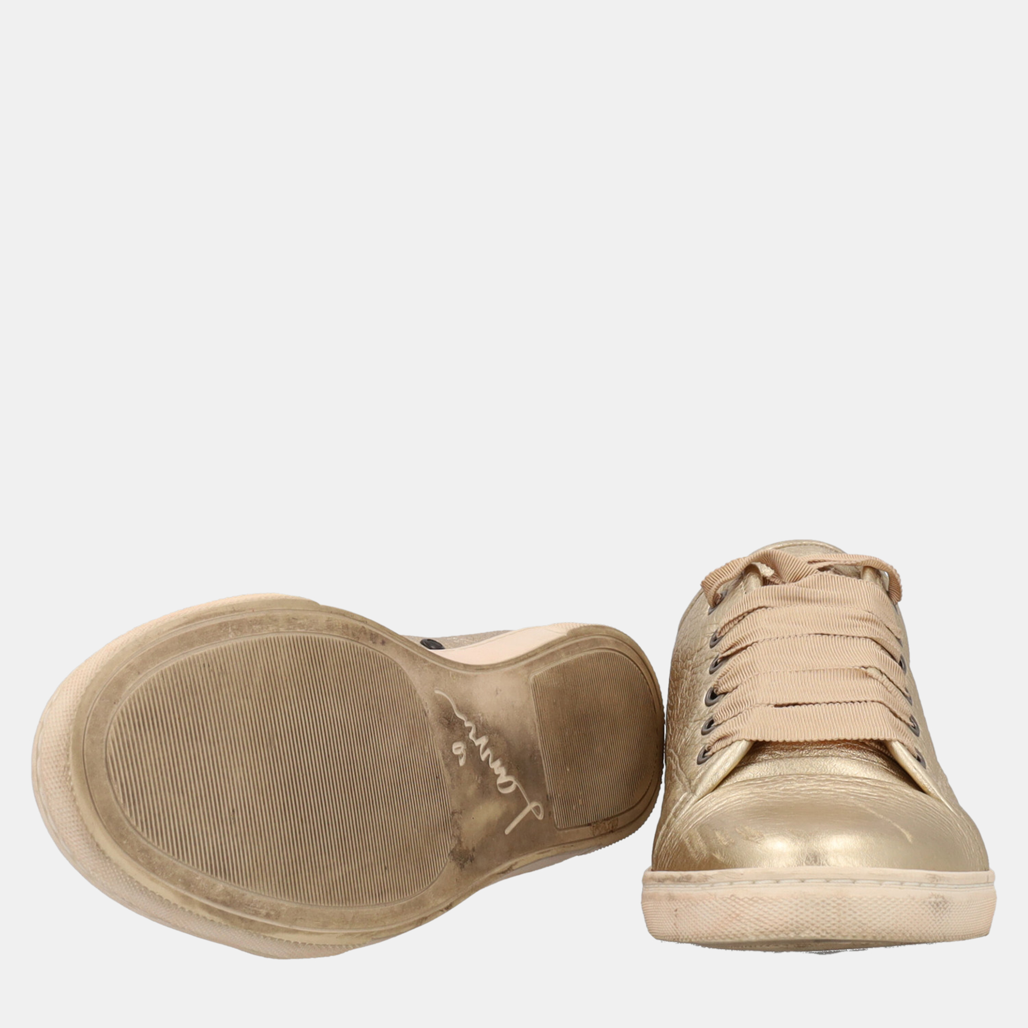 Lanvin  Women's Leather Sneakers - Gold - EU 39