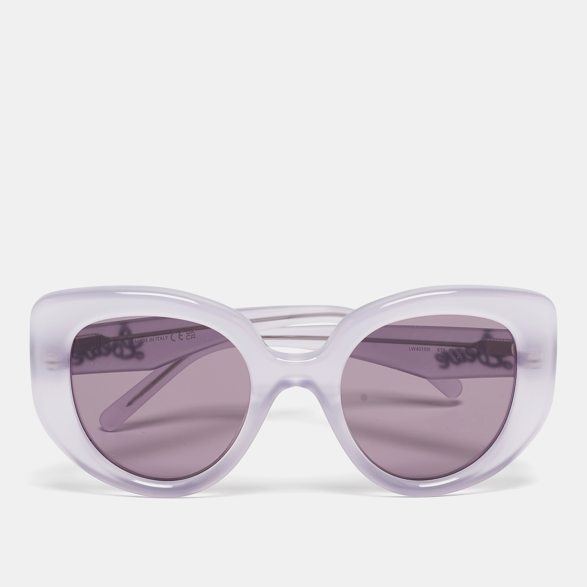 Loewe Lilac LW401001 Curvy Butterfly Sunglasses