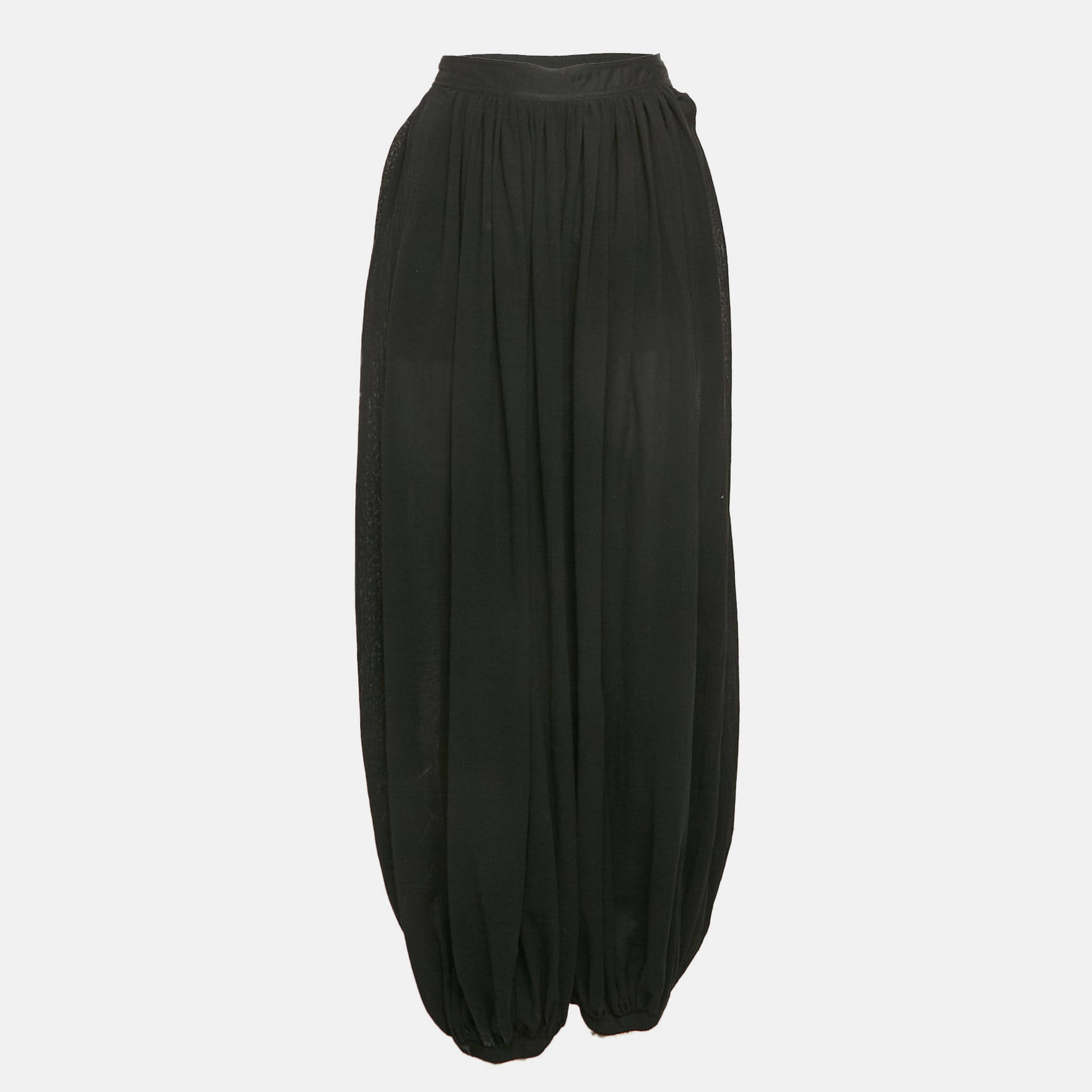 Loewe X Paula's Ibiza Black Cotton Balloon Drop-Crotch Trousers S