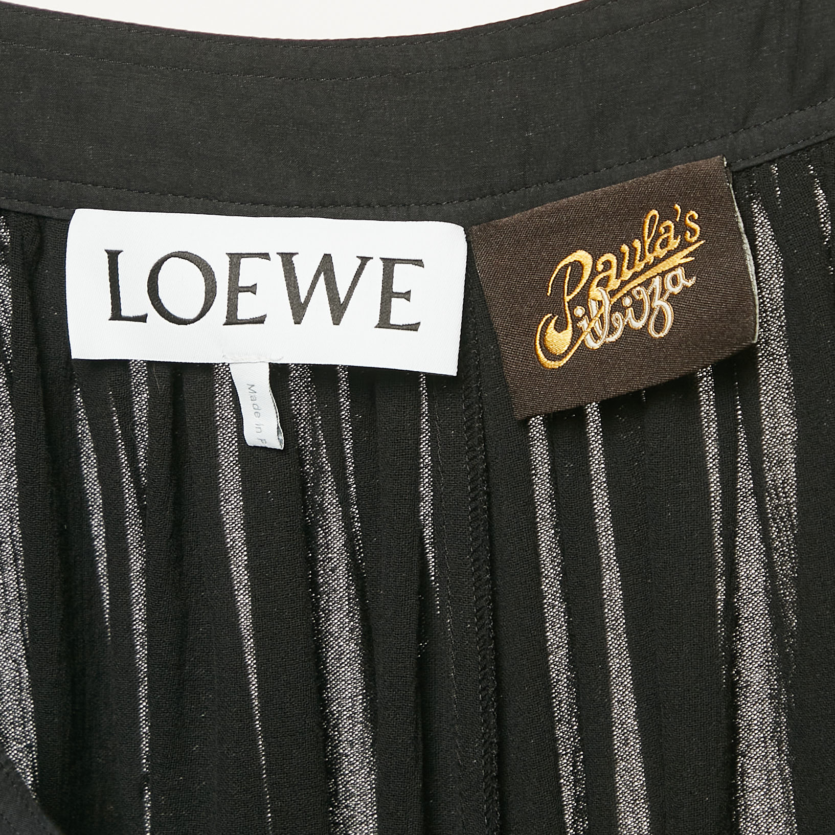 Loewe X Paula's Ibiza Black Cotton Balloon Drop-Crotch Trousers S