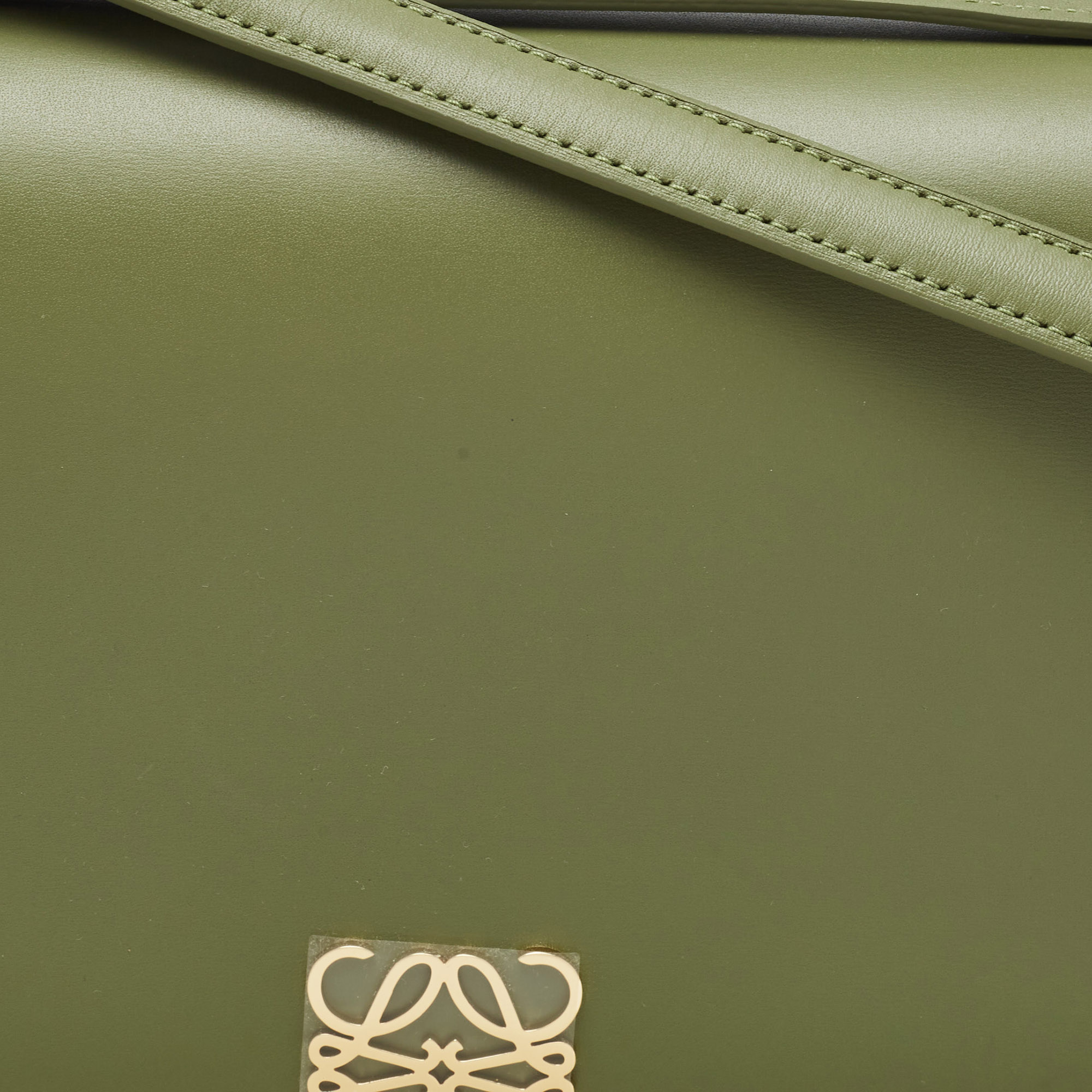 Loewe Avocado Green Leather Goya Shoulder Bag