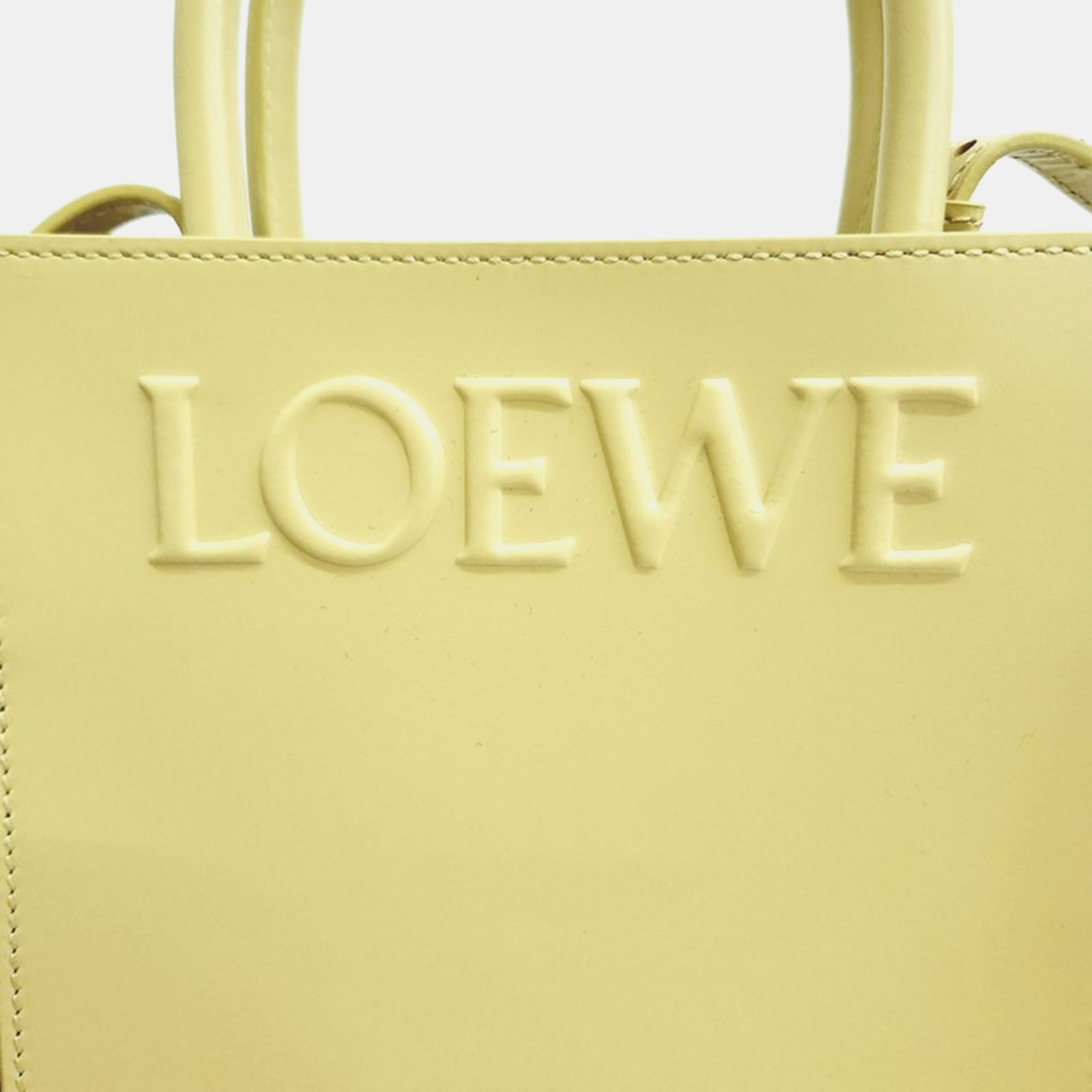 Loewe Yellow Leather A5 Tote Bag