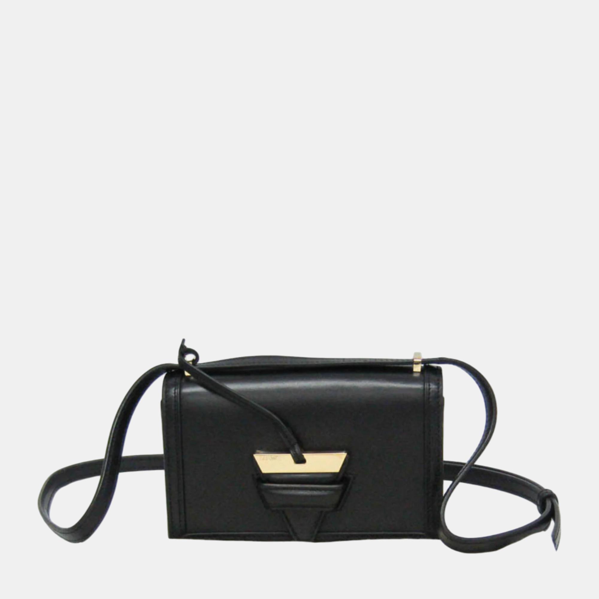 Loewe Black Barcelona Mini Leather Shoulder Bag